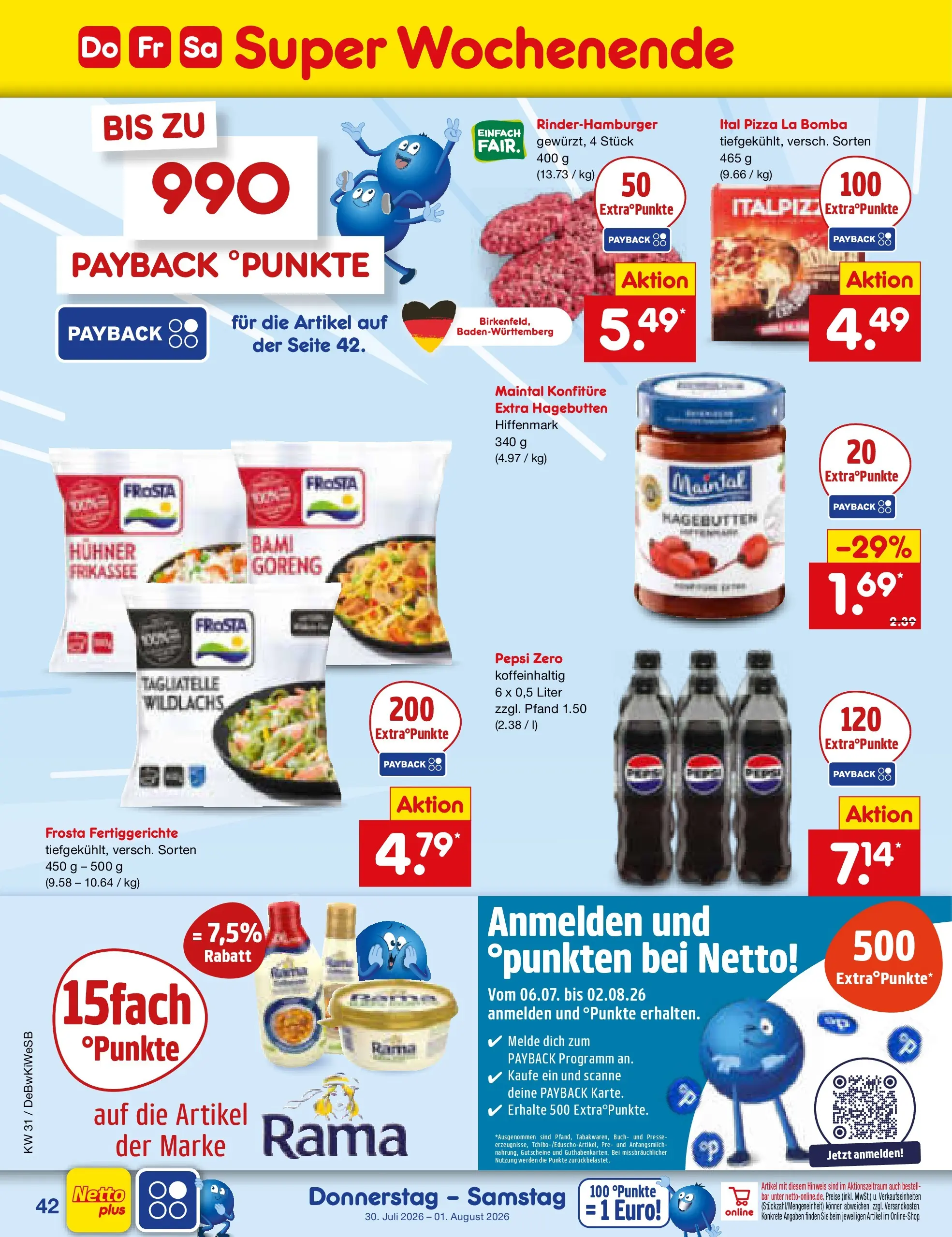 Netto Marken-Discount Prospekt Waiblingen-Bittenfeld (ab 27.07.2026) ยป Angebote | Seite: 61 | Produkte: Rama, Frosta, Pepsi, Pizza Netto Marken-Discount Prospekt Waiblingen-Bittenfeld (ab 27.07.2026) ยป Angebote | Seite: 61 | Produkte: Rama, Frosta, Pepsi, Pizza