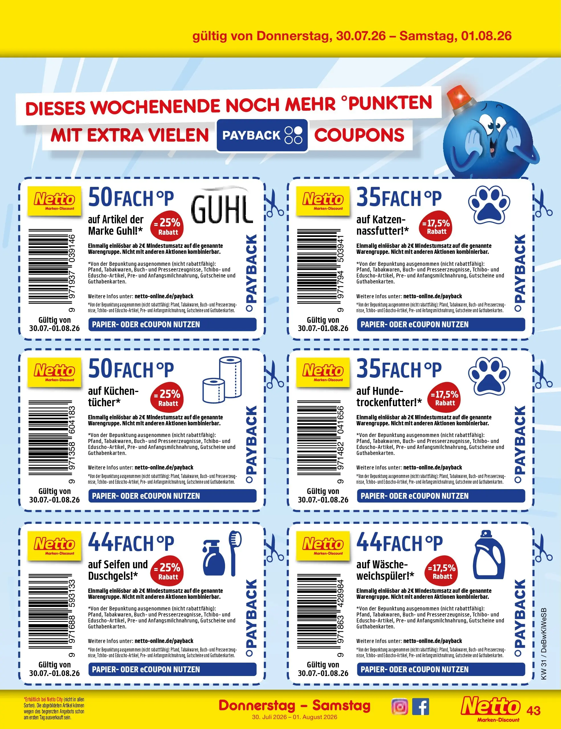 Netto Marken-Discount Prospekt Waiblingen-Bittenfeld (ab 27.07.2026) ยป Angebote | Seite: 62 | Produkte: Weichspรผler, Kuchen Netto Marken-Discount Prospekt Waiblingen-Bittenfeld (ab 27.07.2026) ยป Angebote | Seite: 62 | Produkte: Weichspรผler, Kuchen