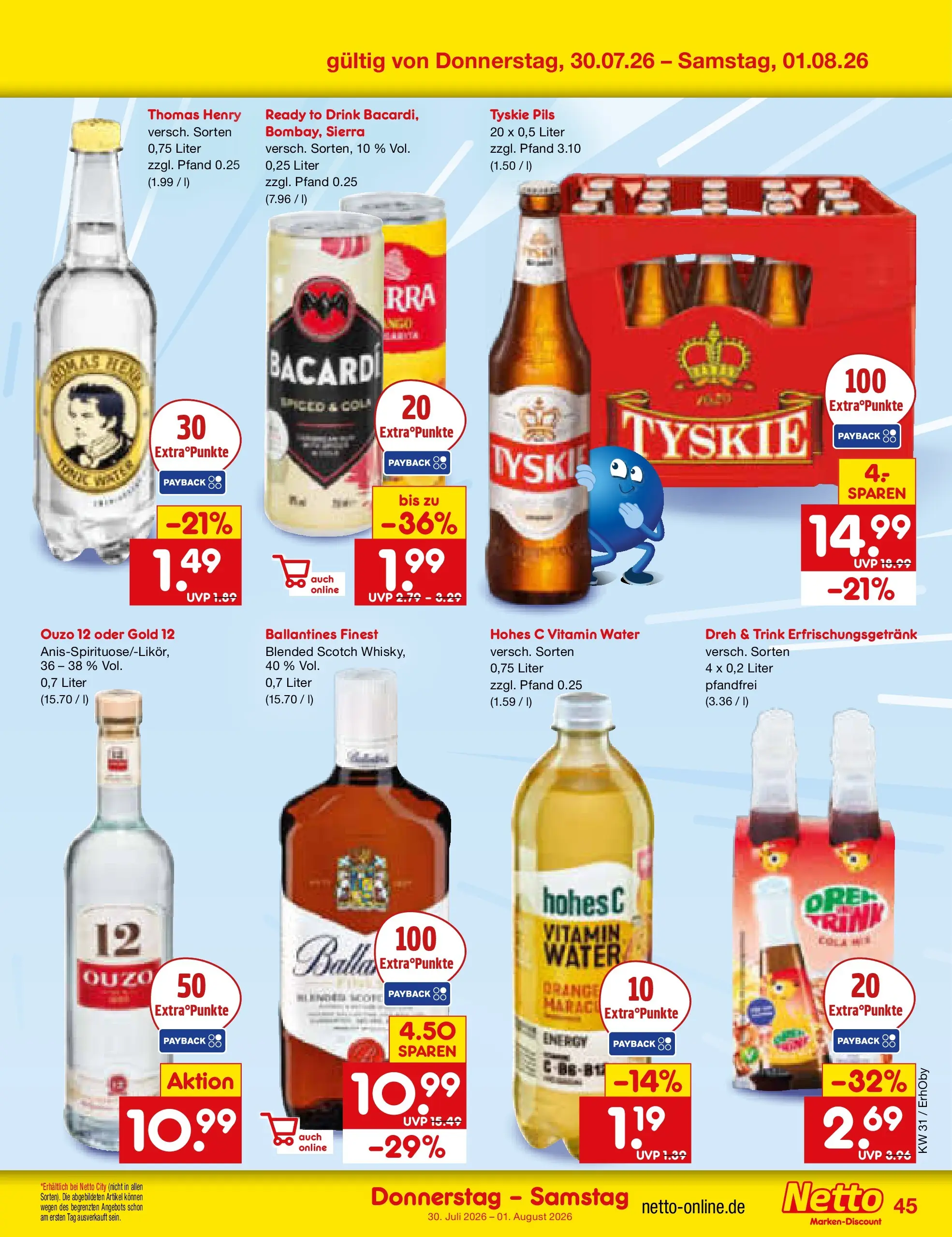 Netto Marken-Discount Prospekt Ergolding (ab 27.07.2026) ยป Angebote | Seite: 64 | Produkte: Bacardi, Ouzo 12, Energy, Pils Netto Marken-Discount Prospekt Ergolding (ab 27.07.2026) ยป Angebote | Seite: 64 | Produkte: Bacardi, Ouzo 12, Energy, Pils