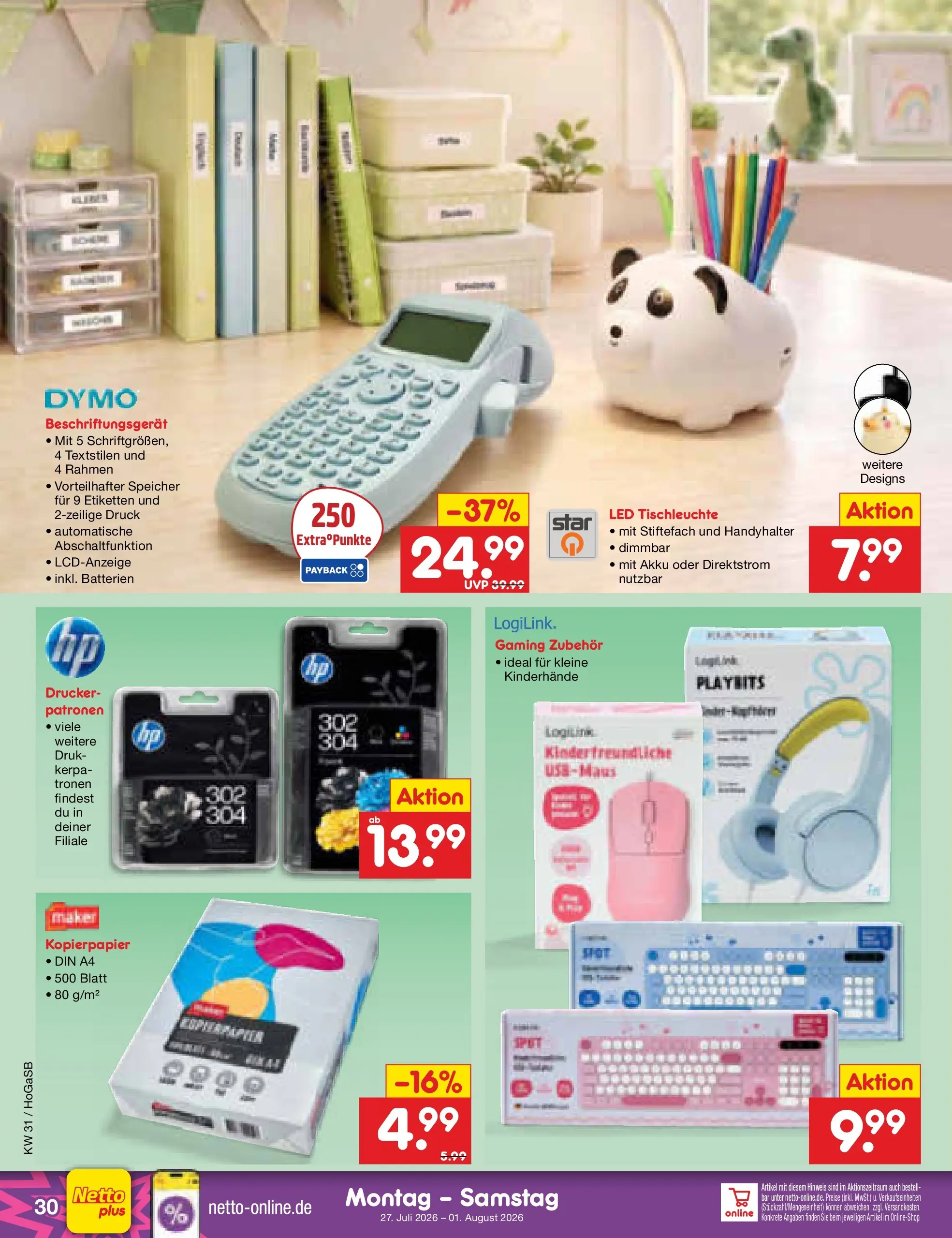 Netto Marken-Discount Prospekt Hannover (ab 27.07.2026) ยป Angebote | Seite: 45 | Produkte: Batterien, Drucker Netto Marken-Discount Prospekt Hannover (ab 27.07.2026) ยป Angebote | Seite: 45 | Produkte: Batterien, Drucker
