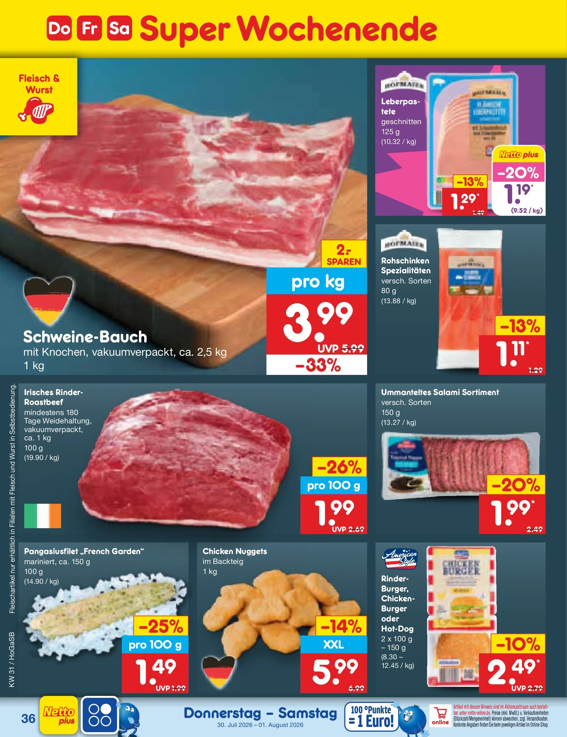 Netto Marken-Discount Prospekt Hannover (ab 27.07.2026) ยป Angebote | Seite: 53 | Produkte: Burger, Roastbeef, Salami, Fleisch Netto Marken-Discount Prospekt Hannover (ab 27.07.2026) ยป Angebote | Seite: 53 | Produkte: Burger, Roastbeef, Salami, Fleisch