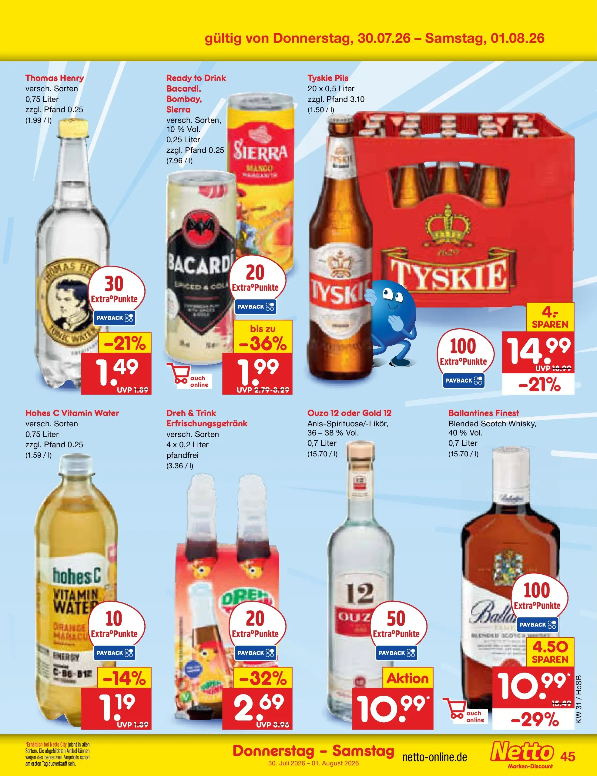 Netto Marken-Discount Prospekt Hannover (ab 27.07.2026) ยป Angebote | Seite: 64 | Produkte: Tyskie, Ouzo, Pils, Hohes c Netto Marken-Discount Prospekt Hannover (ab 27.07.2026) ยป Angebote | Seite: 64 | Produkte: Tyskie, Ouzo, Pils, Hohes c