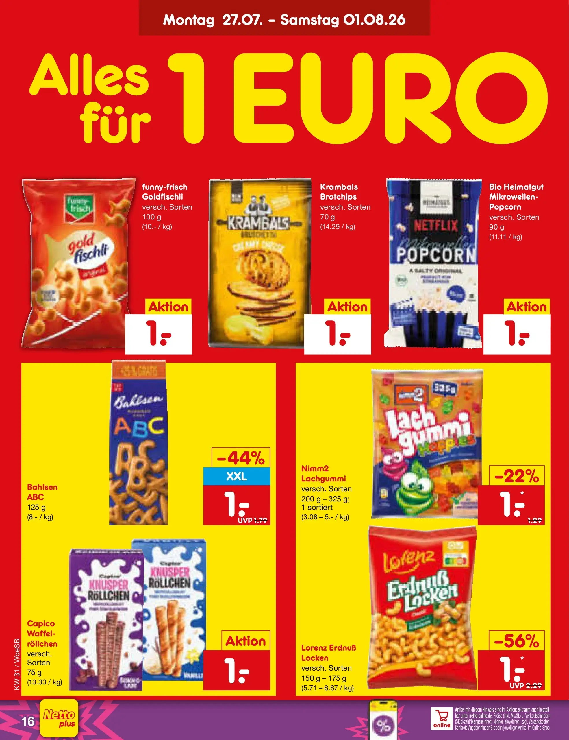Netto Marken-Discount Prospekt Leonberg (ab 27.07.2026) » Angebote | Seite: 26
