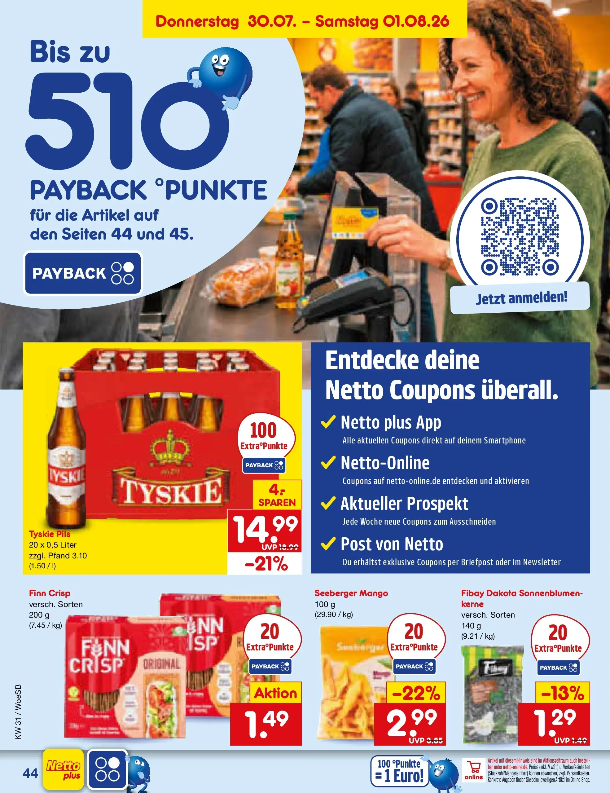 Netto Marken-Discount Prospekt Leonberg (ab 27.07.2026) » Angebote | Seite: 63 | Produkte: Tyskie, Pils, Mango, Smartphone