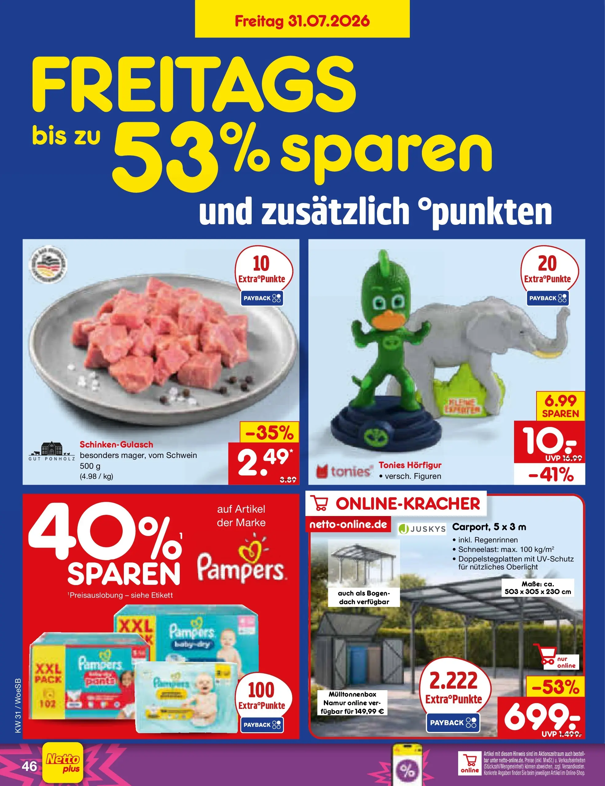 Netto Marken-Discount Prospekt Leonberg (ab 27.07.2026) » Angebote | Seite: 65 | Produkte: Pampers