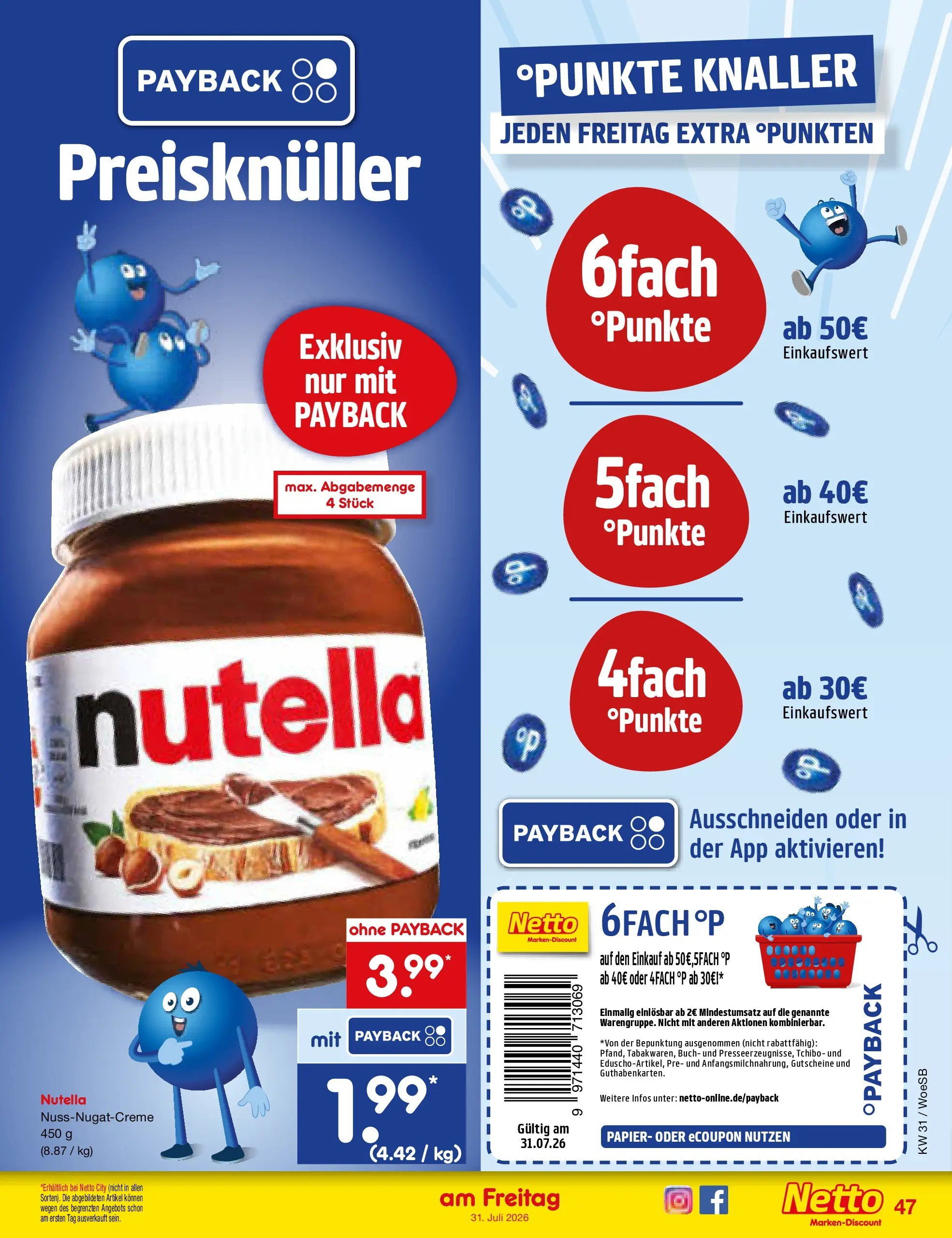 Netto Marken-Discount Prospekt Leonberg (ab 27.07.2026) » Angebote | Seite: 66 | Produkte: Nutella
