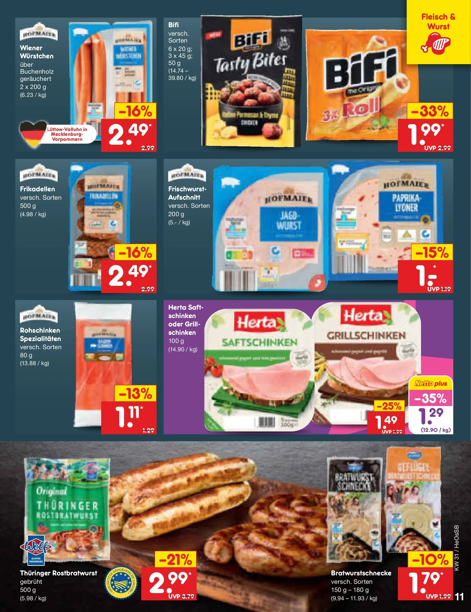 Netto Marken-Discount Prospekt Rostock (ab 27.07.2026) ยป Angebote | Seite: 17 | Produkte: Bifi, Bratwurst, Paprika, Wurst Netto Marken-Discount Prospekt Rostock (ab 27.07.2026) ยป Angebote | Seite: 17 | Produkte: Bifi, Bratwurst, Paprika, Wurst