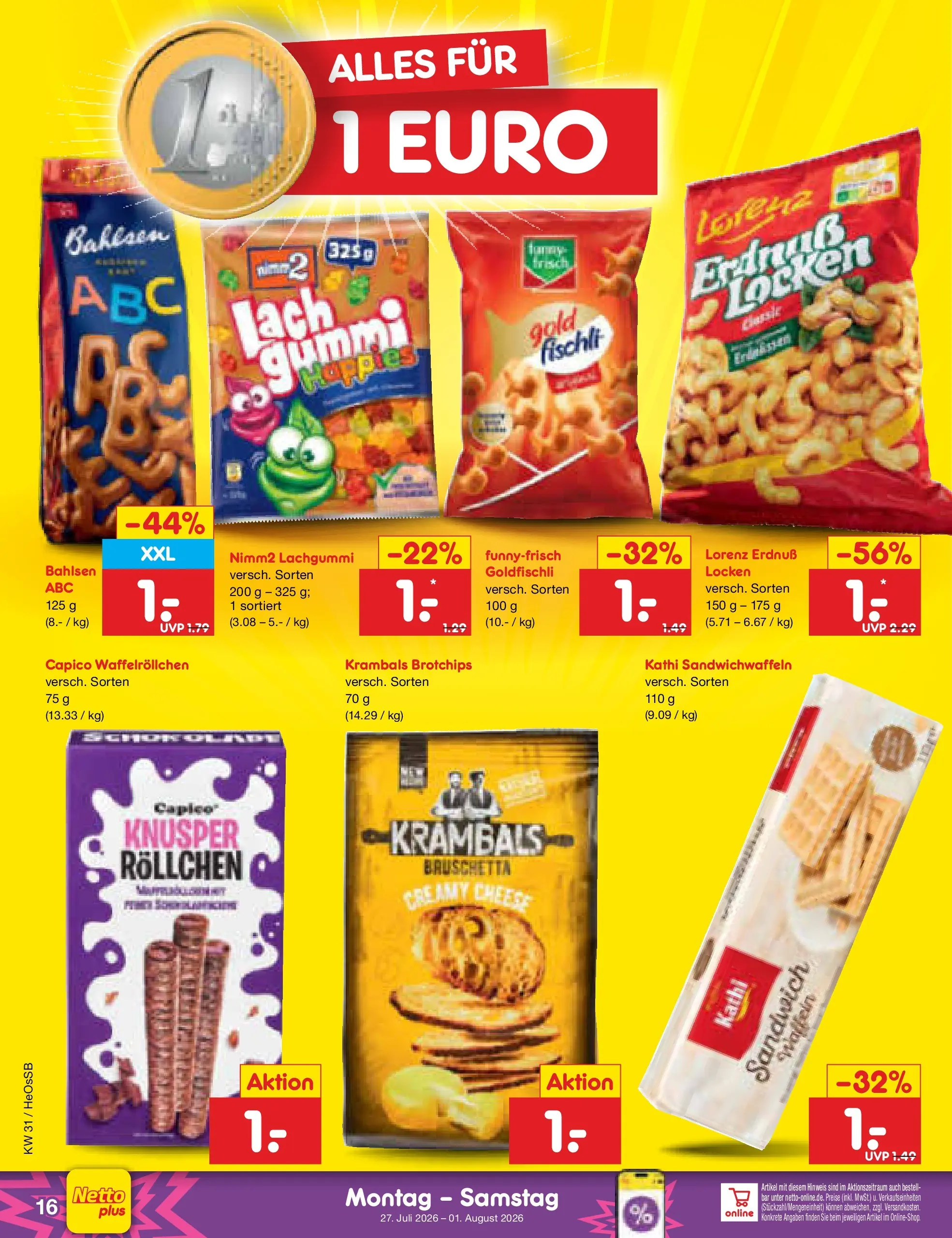 Netto Marken-Discount Prospekt Rostock (ab 27.07.2026) ยป Angebote | Seite: 26 | Produkte: Waffeln Netto Marken-Discount Prospekt Rostock (ab 27.07.2026) ยป Angebote | Seite: 26 | Produkte: Waffeln