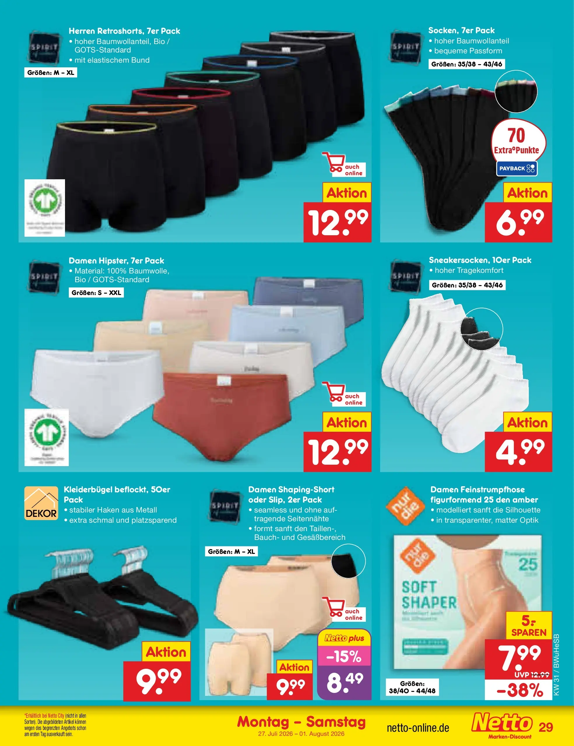 Netto Marken-Discount Prospekt Rostock (ab 27.07.2026) ยป Angebote | Seite: 44 | Produkte: Kleiderbรผgel Netto Marken-Discount Prospekt Rostock (ab 27.07.2026) ยป Angebote | Seite: 44 | Produkte: Kleiderbรผgel