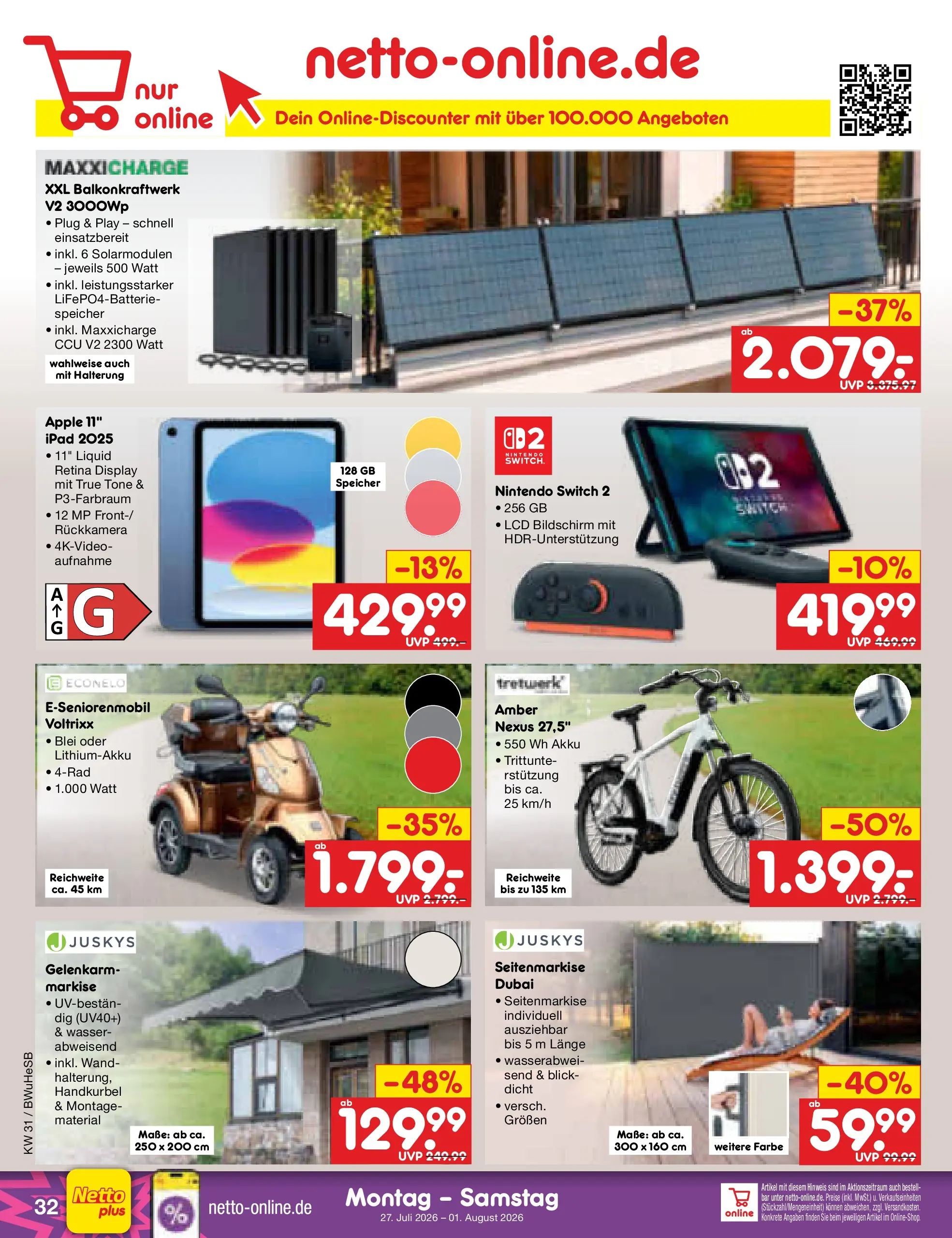 Netto Marken-Discount Prospekt Rostock (ab 27.07.2026) ยป Angebote | Seite: 47 | Produkte: Ipad, Apple, Wasser, Bildschirm Netto Marken-Discount Prospekt Rostock (ab 27.07.2026) ยป Angebote | Seite: 47 | Produkte: Ipad, Apple, Wasser, Bildschirm