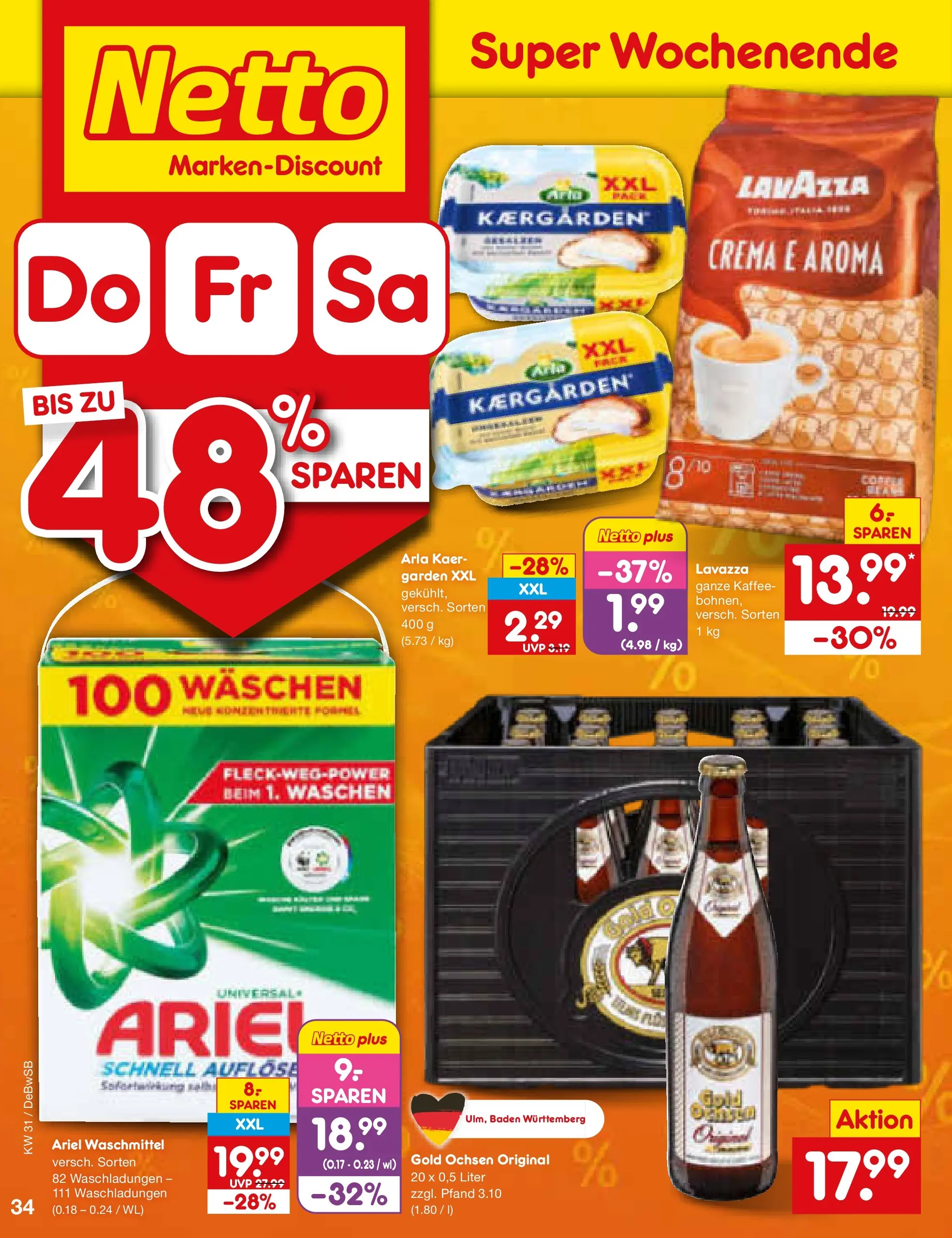 Netto Marken-Discount Prospekt Waiblingen-Bittenfeld (ab 27.07.2026) ยป Angebote | Seite: 51 | Produkte: Lavazza, Ariel, Kaffee, Waschmittel Netto Marken-Discount Prospekt Waiblingen-Bittenfeld (ab 27.07.2026) ยป Angebote | Seite: 51 | Produkte: Lavazza, Ariel, Kaffee, Waschmittel