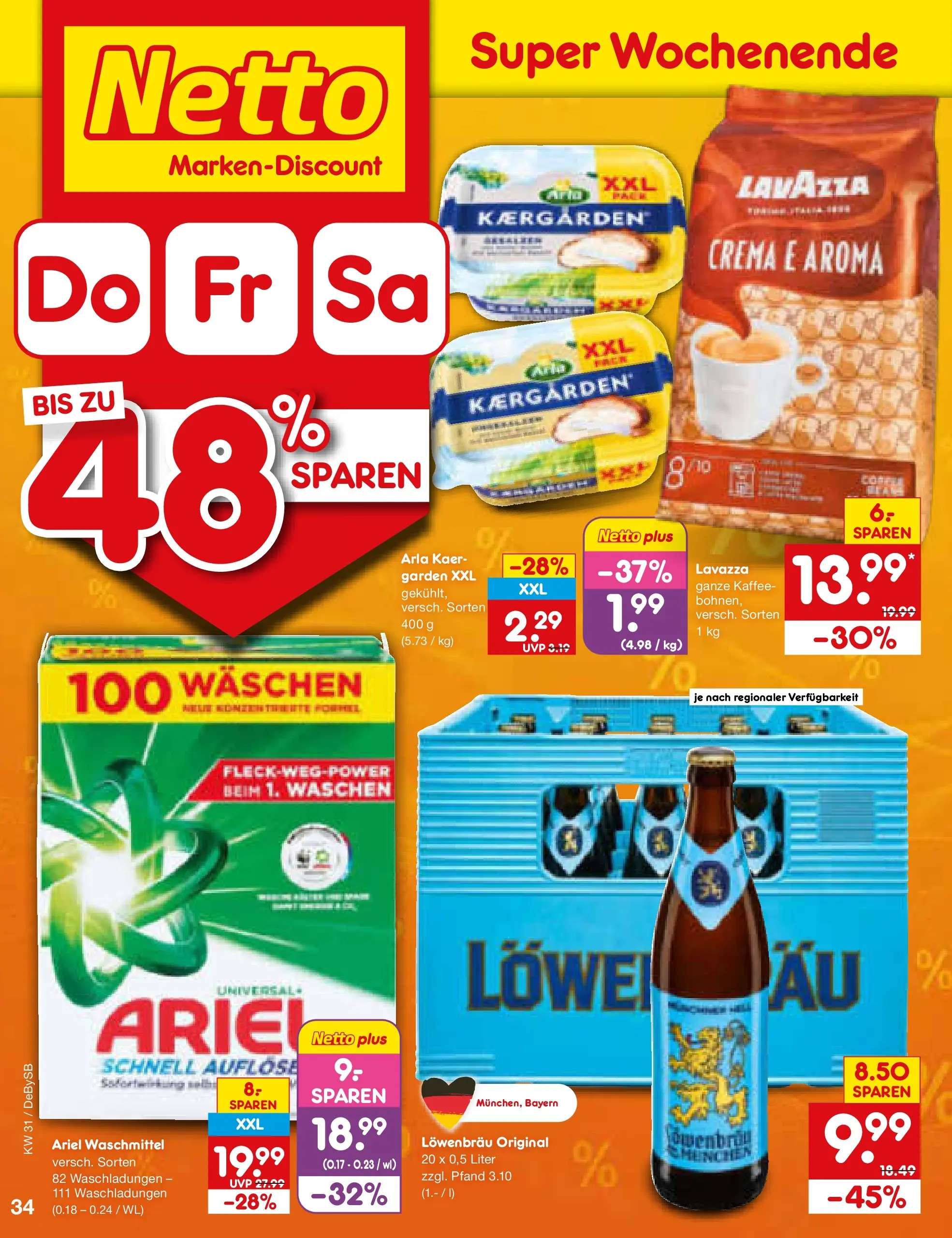 Netto Marken-Discount Prospekt Stuttgart (ab 27.07.2026) ยป Angebote | Seite: 51 | Produkte: Lavazza, Ariel, Kaffee, Waschmittel Netto Marken-Discount Prospekt Stuttgart (ab 27.07.2026) ยป Angebote | Seite: 51 | Produkte: Lavazza, Ariel, Kaffee, Waschmittel