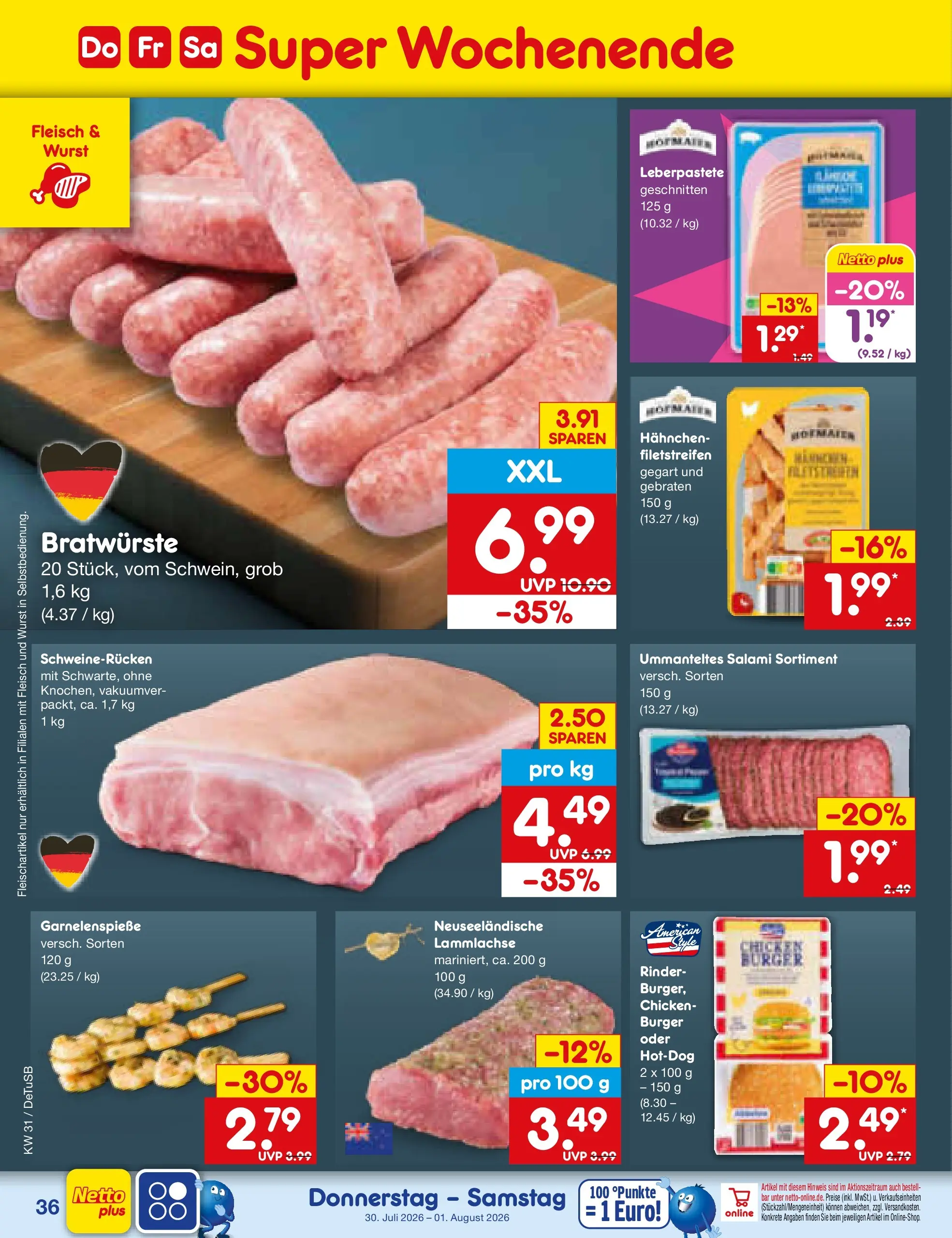 Netto Marken-Discount Prospekt Waiblingen-Bittenfeld (ab 27.07.2026) ยป Angebote | Seite: 53 | Produkte: Hahnchen, Burger, Schweinerucken, Fleisch Netto Marken-Discount Prospekt Waiblingen-Bittenfeld (ab 27.07.2026) ยป Angebote | Seite: 53 | Produkte: Hahnchen, Burger, Schweinerucken, Fleisch