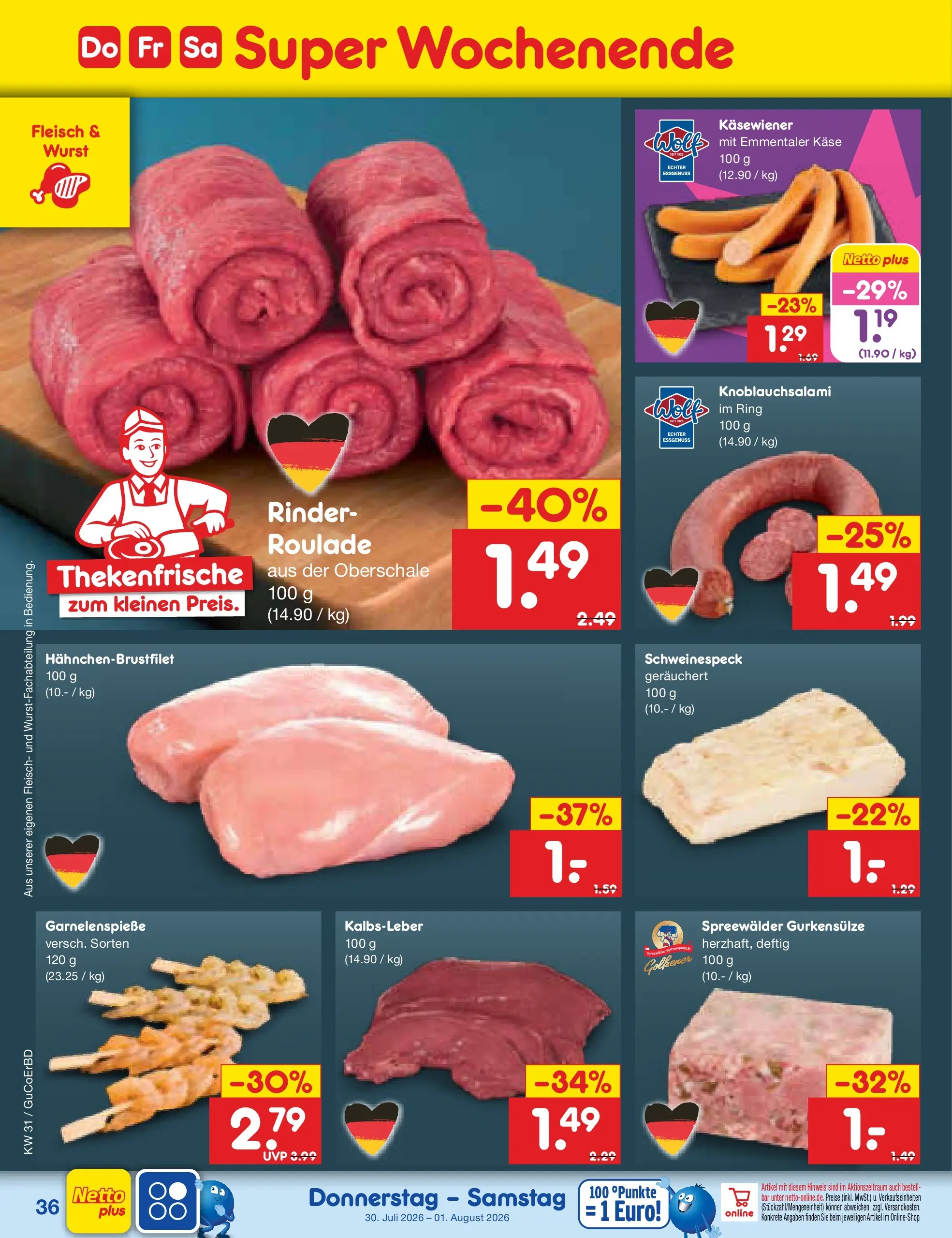Netto Marken-Discount Prospekt Augustusburg (ab 27.07.2026) ยป Angebote | Seite: 53 | Produkte: Kรคse, Kalbsleber, Wurst, Fleisch Netto Marken-Discount Prospekt Augustusburg (ab 27.07.2026) ยป Angebote | Seite: 53 | Produkte: Kรคse, Kalbsleber, Wurst, Fleisch