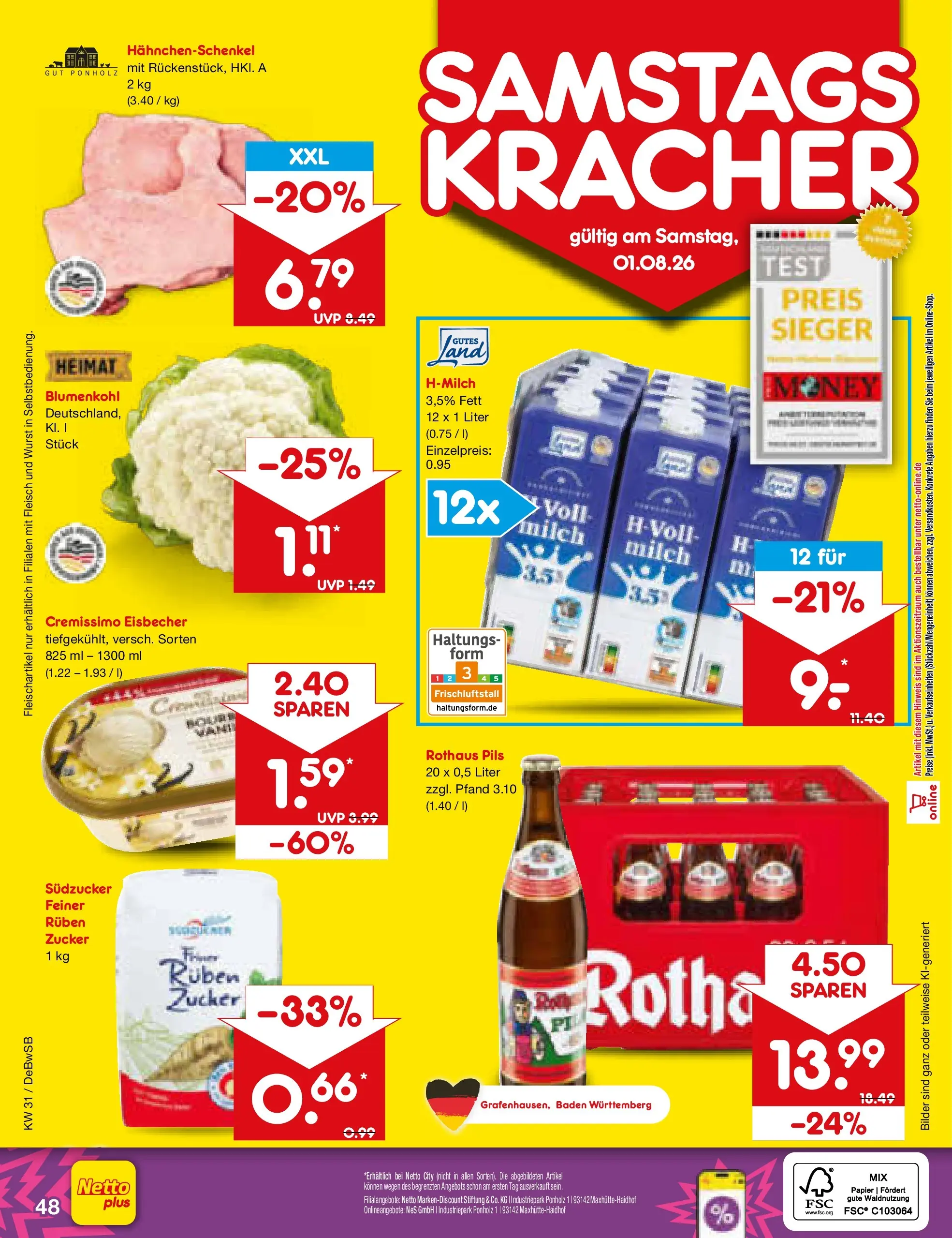 Netto Marken-Discount Prospekt Waiblingen-Bittenfeld (ab 27.07.2026) ยป Angebote | Seite: 67 | Produkte: Cremissimo, Milch, Pils, Fleisch Netto Marken-Discount Prospekt Waiblingen-Bittenfeld (ab 27.07.2026) ยป Angebote | Seite: 67 | Produkte: Cremissimo, Milch, Pils, Fleisch