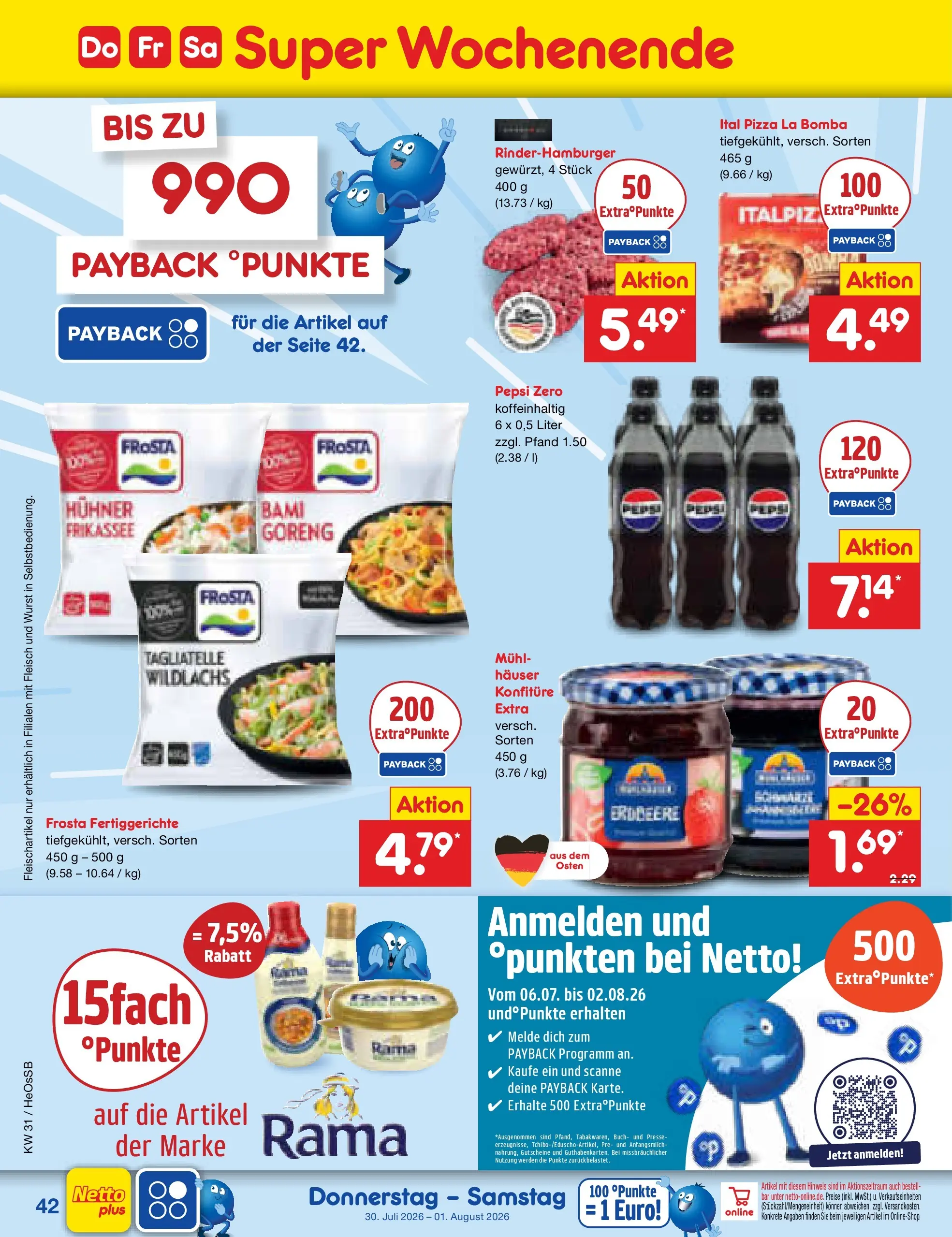 Netto Marken-Discount Prospekt Rostock (ab 27.07.2026) ยป Angebote | Seite: 59 | Produkte: Presse, Fertiggerichte, Wurst, Pizza Netto Marken-Discount Prospekt Rostock (ab 27.07.2026) ยป Angebote | Seite: 59 | Produkte: Presse, Fertiggerichte, Wurst, Pizza