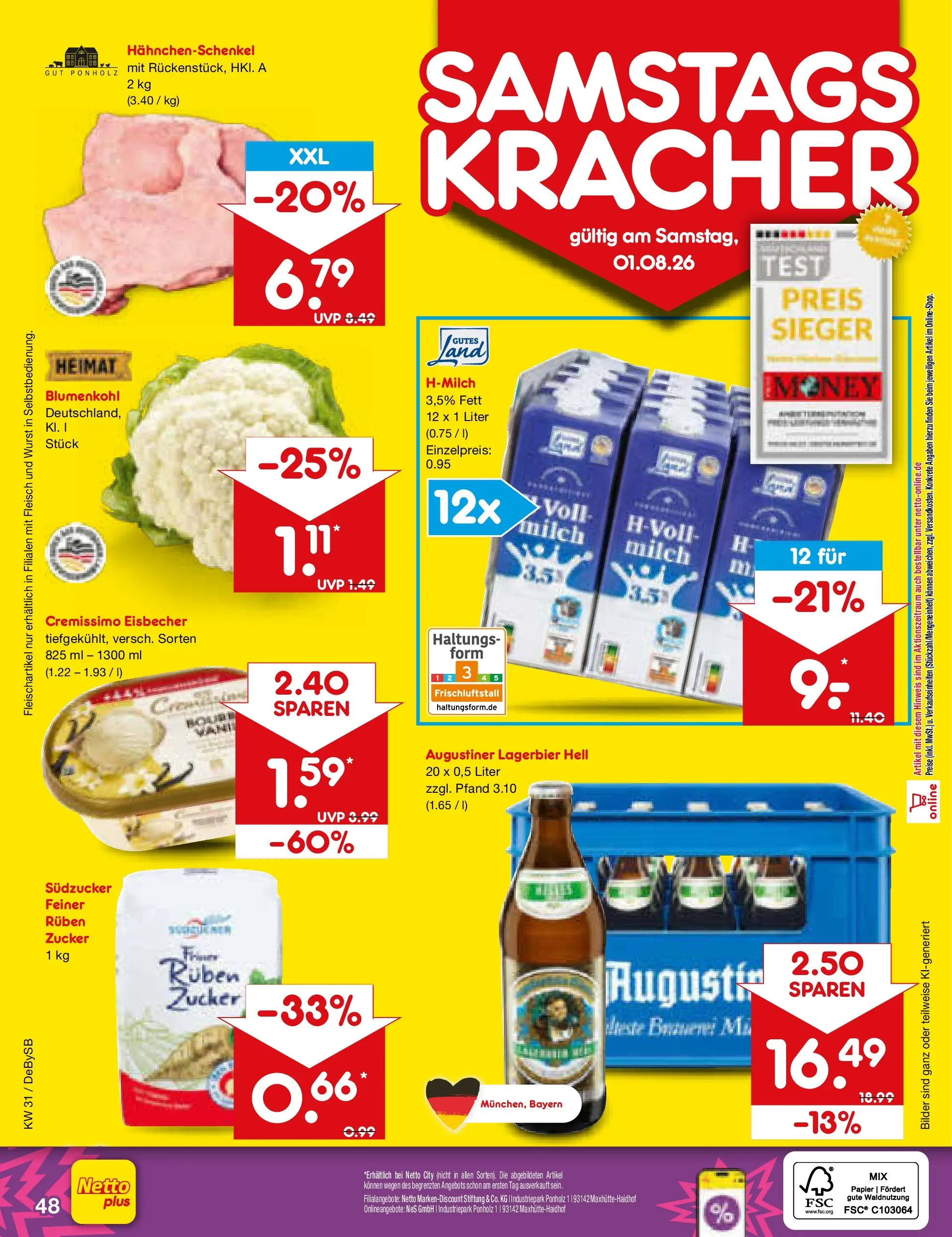 Netto Marken-Discount Prospekt Stuttgart (ab 27.07.2026) ยป Angebote | Seite: 67 | Produkte: Hahnchenschenkel, Bilder, Blumenkohl, Fleisch Netto Marken-Discount Prospekt Stuttgart (ab 27.07.2026) ยป Angebote | Seite: 67 | Produkte: Hahnchenschenkel, Bilder, Blumenkohl, Fleisch