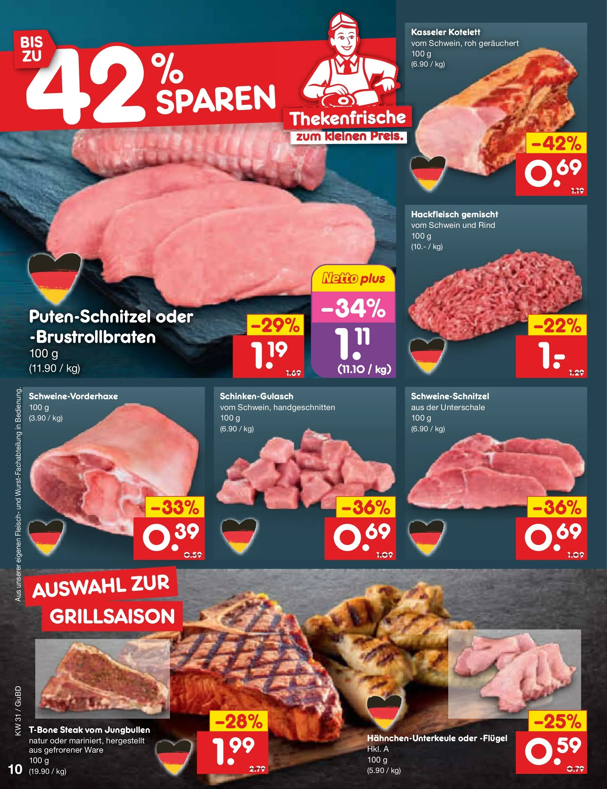 Netto Marken-Discount Prospekt Augustusburg (ab 27.07.2026) ยป Angebote | Seite: 16 | Produkte: Putenschnitzel, Steak, Fleisch, Hackfleisch Netto Marken-Discount Prospekt Augustusburg (ab 27.07.2026) ยป Angebote | Seite: 16 | Produkte: Putenschnitzel, Steak, Fleisch, Hackfleisch