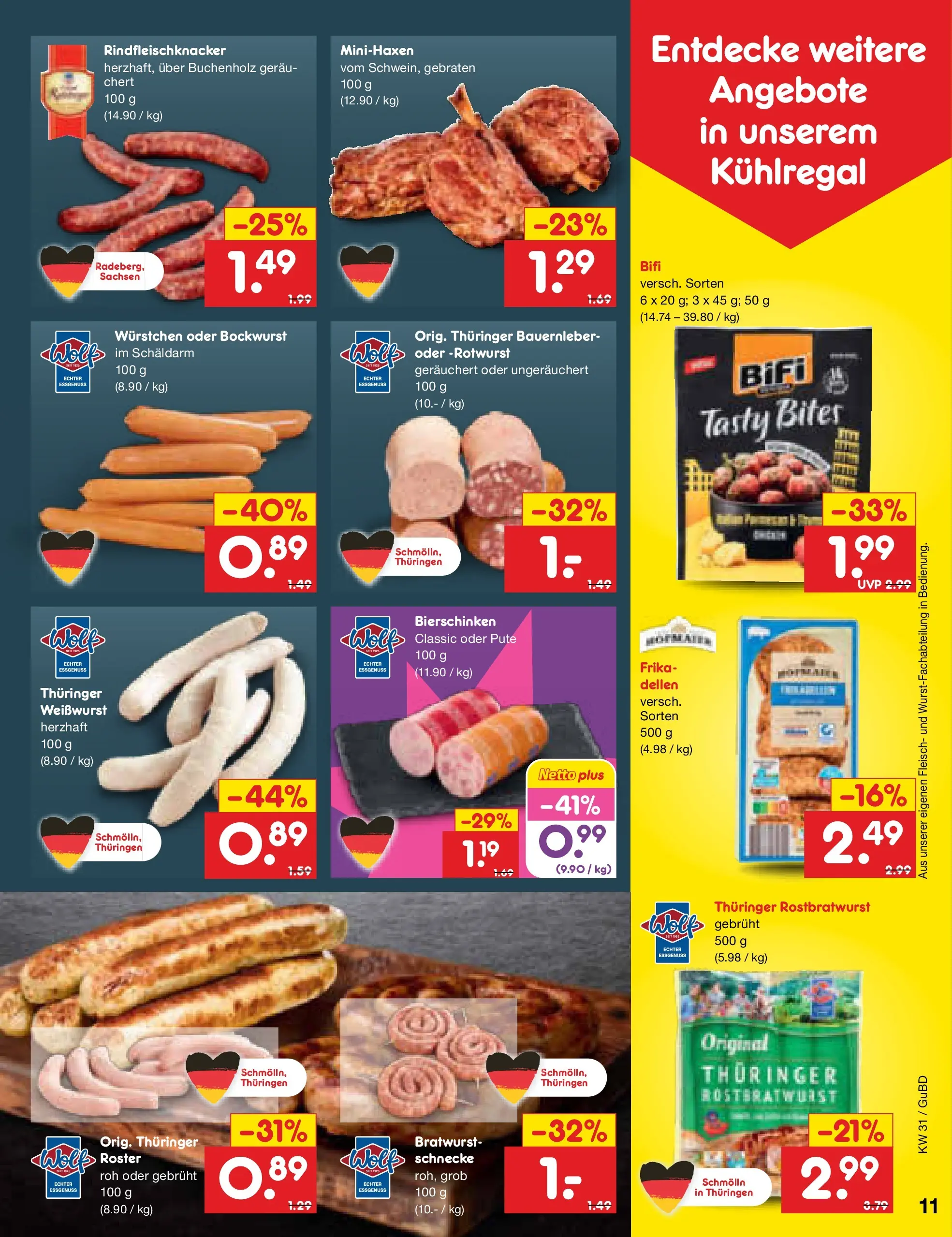 Netto Marken-Discount Prospekt Augustusburg (ab 27.07.2026) ยป Angebote | Seite: 17 | Produkte: Pute, Bifi, Bratwurst, Weiรwurst Netto Marken-Discount Prospekt Augustusburg (ab 27.07.2026) ยป Angebote | Seite: 17 | Produkte: Pute, Bifi, Bratwurst, Weiรwurst