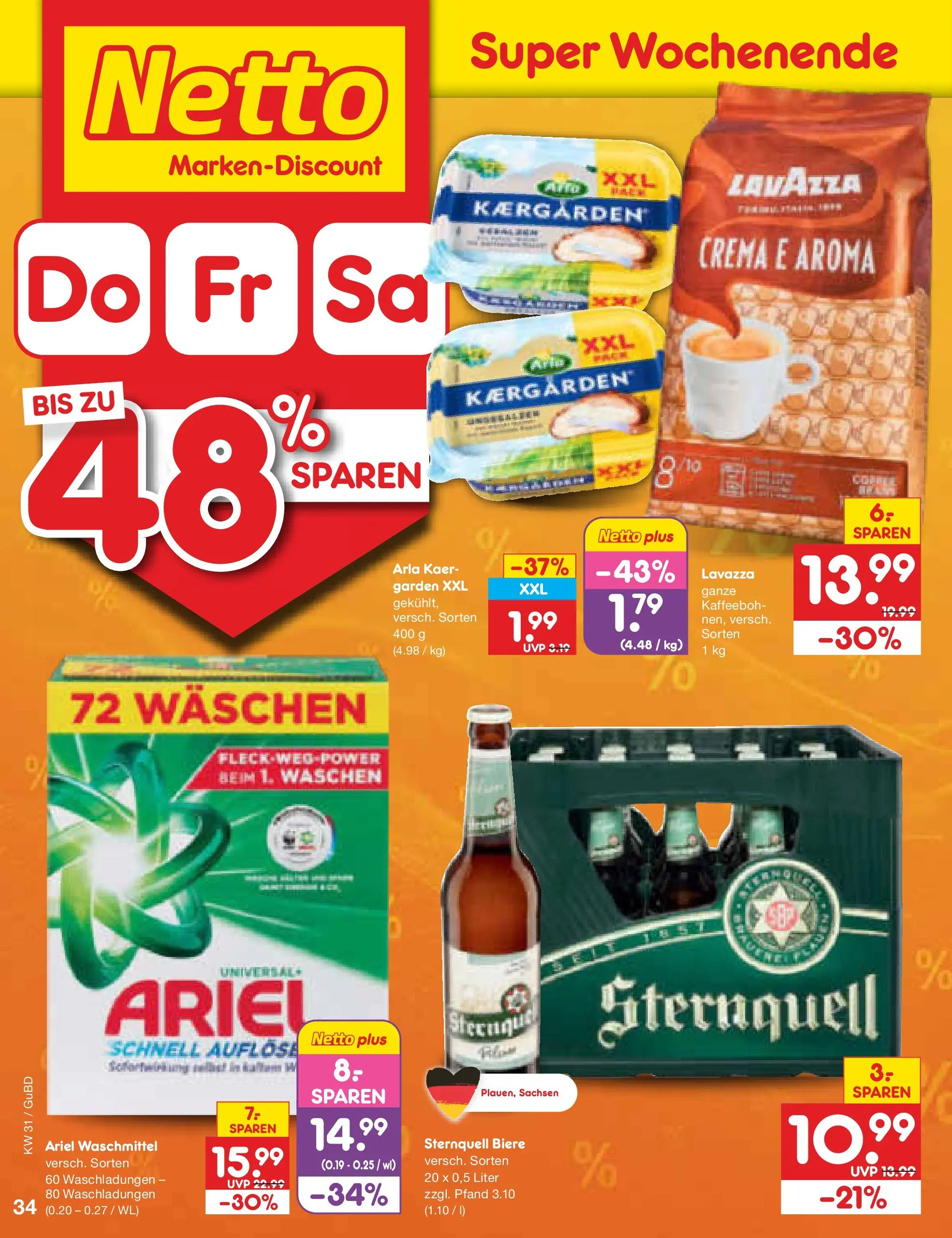 Netto Marken-Discount Prospekt Augustusburg (ab 27.07.2026) ยป Angebote | Seite: 51 | Produkte: Lavazza, Ariel, Waschmittel Netto Marken-Discount Prospekt Augustusburg (ab 27.07.2026) ยป Angebote | Seite: 51 | Produkte: Lavazza, Ariel, Waschmittel