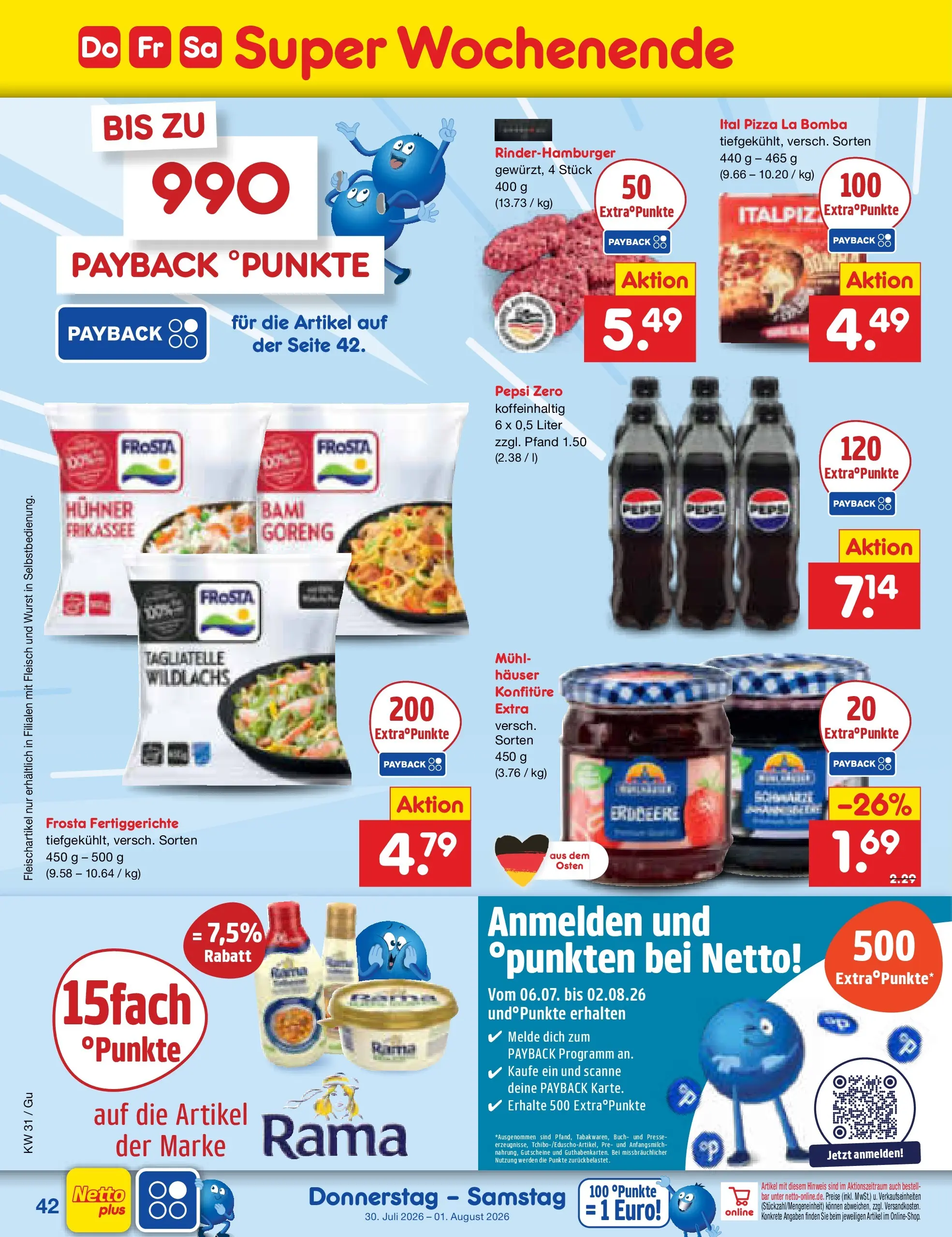 Netto Marken-Discount Prospekt Augustusburg (ab 27.07.2026) ยป Angebote | Seite: 61 | Produkte: Frosta, Wurst, Pepsi, Pizza Netto Marken-Discount Prospekt Augustusburg (ab 27.07.2026) ยป Angebote | Seite: 61 | Produkte: Frosta, Wurst, Pepsi, Pizza