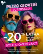 Mondovicino Outlet Village -20% extra dal prezzo saldo - al 23.07.2026