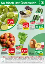 SPAR Supermarkt SPAR: Obst & Gem&uuml;se - bis 25.07.2026