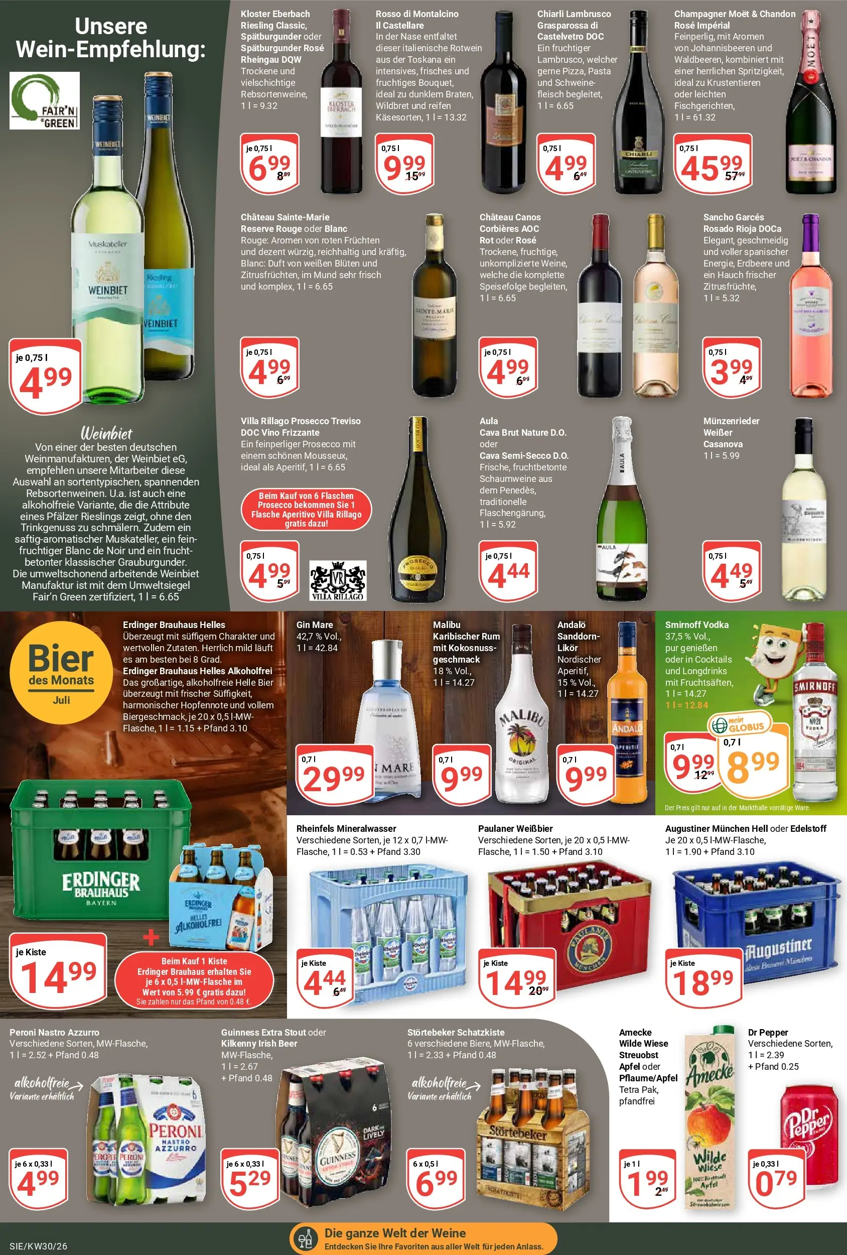 Globus Prospekt Siegen (ab 20.07.2026) » Angebote online | Seite: 17 | Produkte: Duft, Vodka, Fleisch, Paulaner
