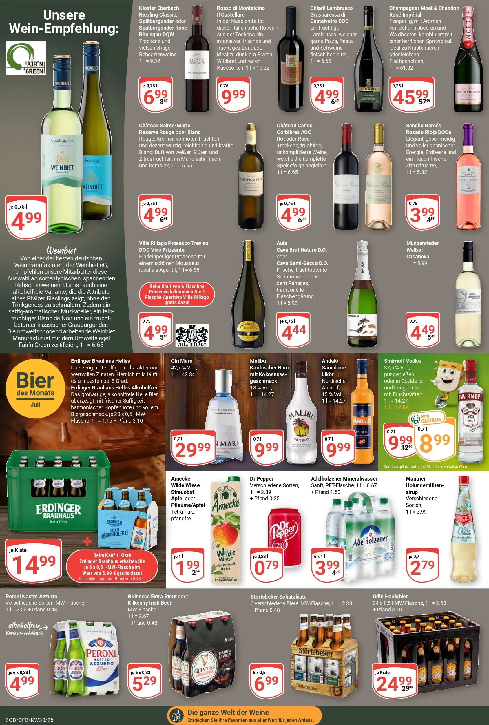 Globus Prospekt Bobenheim-Roxheim (ab 20.07.2026) » Angebote online | Seite: 13 | Produkte: Likör, Vodka, Gin, Fleisch