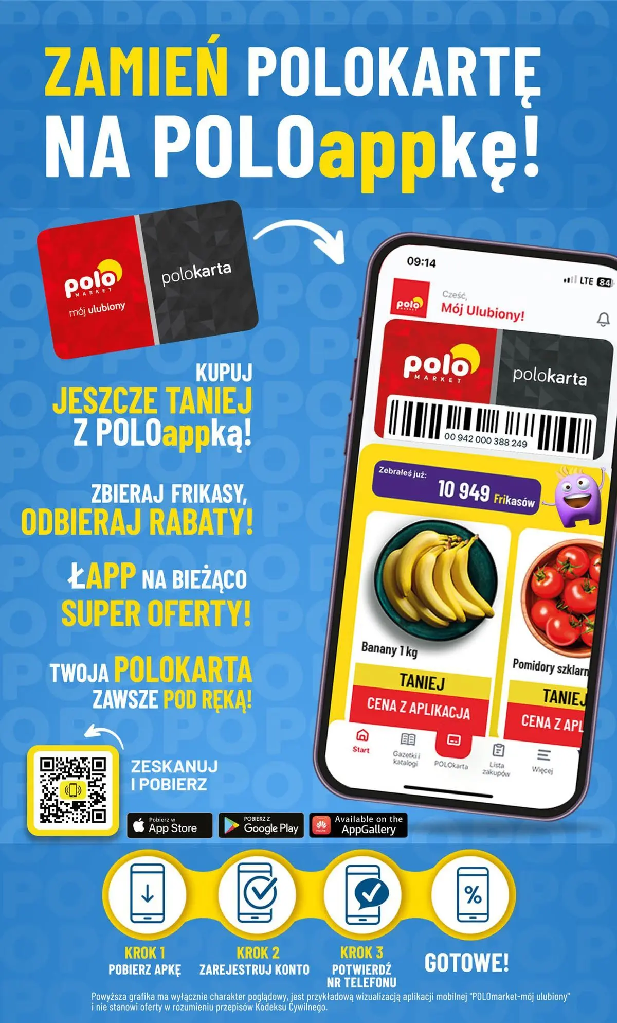 Nowa POLOmarket gazetka od jutra 22.07.2026 | Strona: 2 | Produkty: Pomidory, Banany