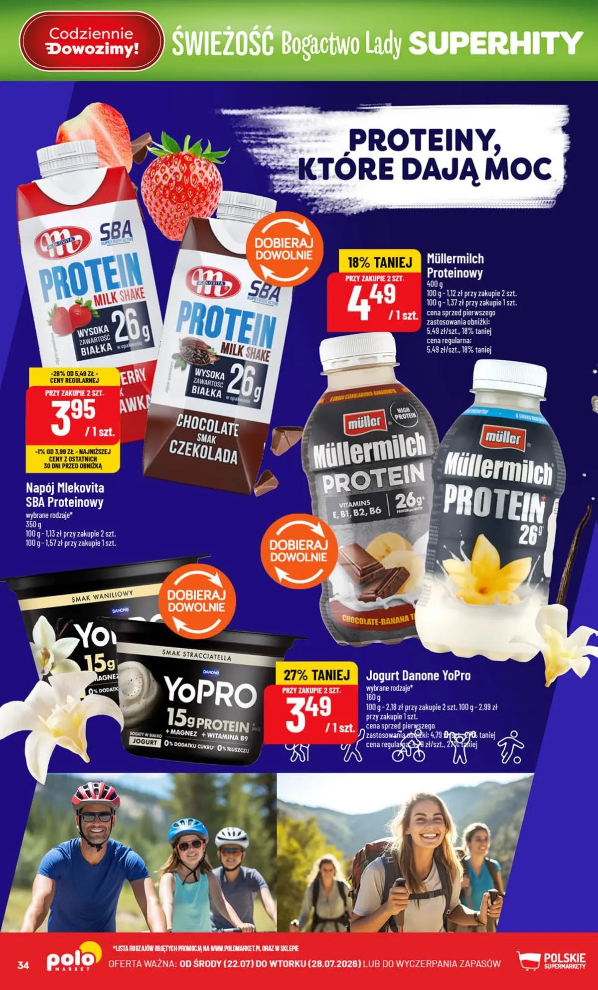 Nowa POLOmarket gazetka od jutra (22.07.2026) | Strona: 34 | Produkty: Jogurt, Czekolada Nowa POLOmarket gazetka od jutra 22.07.2026 | Strona: 34 | Produkty: Jogurt, Czekolada