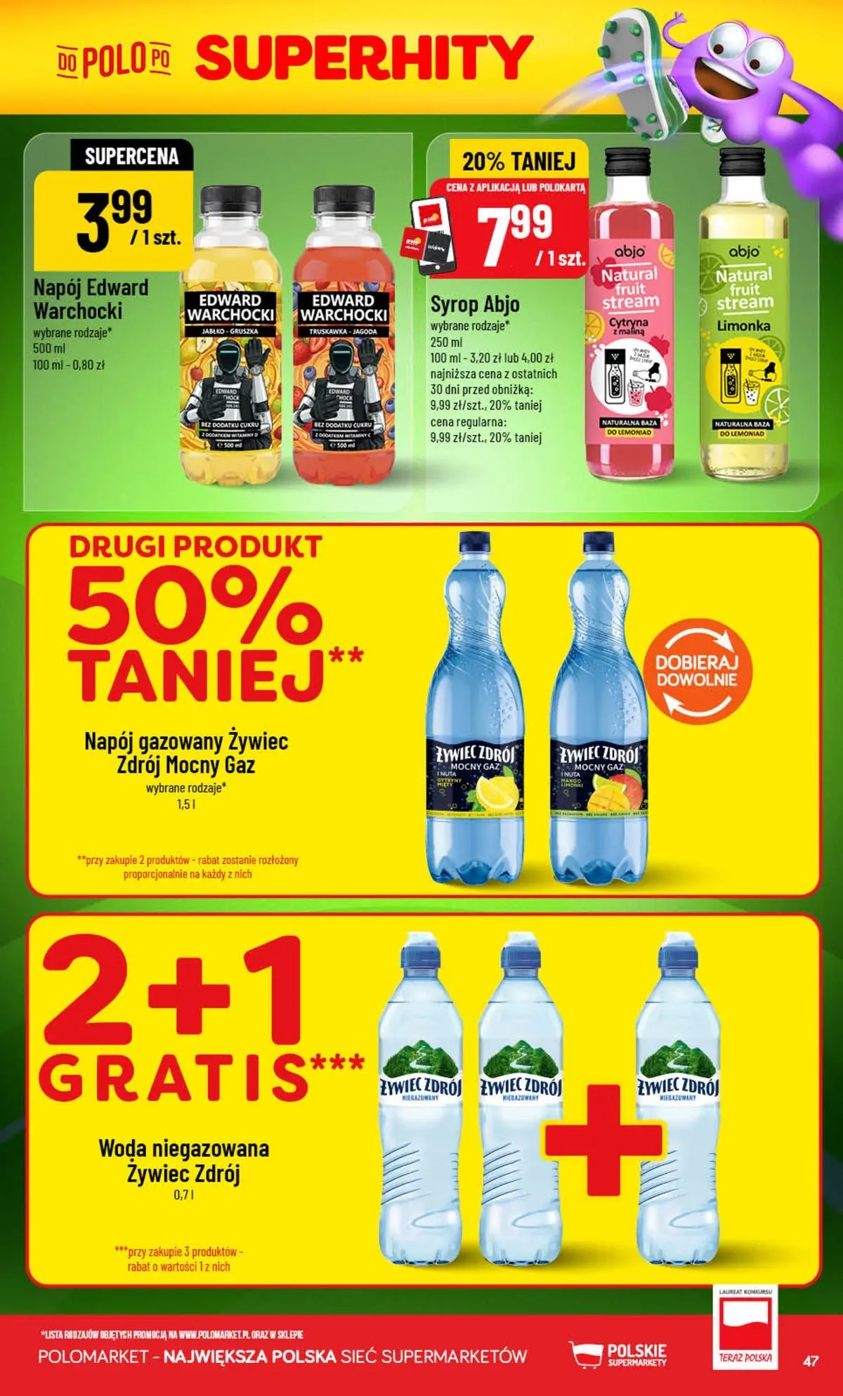 Nowa POLOmarket gazetka od jutra (22.07.2026) | Strona: 47 | Produkty: Cytryna, Gruszka, Malina, Woda niegazowana Nowa POLOmarket gazetka od jutra 22.07.2026 | Strona: 47 | Produkty: Cytryna, Gruszka, Malina, Woda niegazowana
