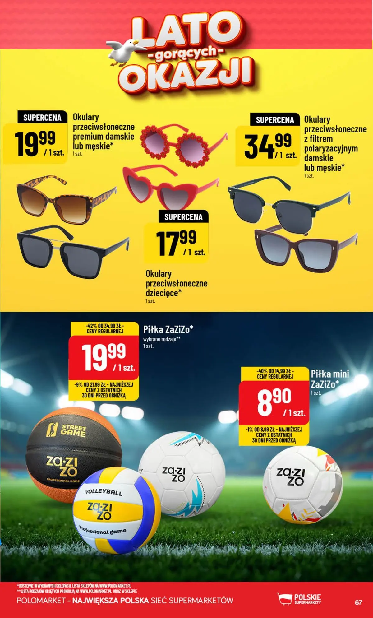 Nowa POLOmarket gazetka od jutra (22.07.2026) | Strona: 67 | Produkty: Okulary, Okulary przeciwsłoneczne Nowa POLOmarket gazetka od jutra 22.07.2026 | Strona: 67 | Produkty: Okulary, Okulary przeciwsłoneczne