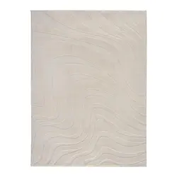 Kunstfell New Wave 3 in Beige ca. 160x230cm