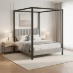 m&ouml;max Dornbirn - Ihr Trendm&ouml;belhaus in Dornbirn Himmelbett Mona Grau ca. 180x200 cm