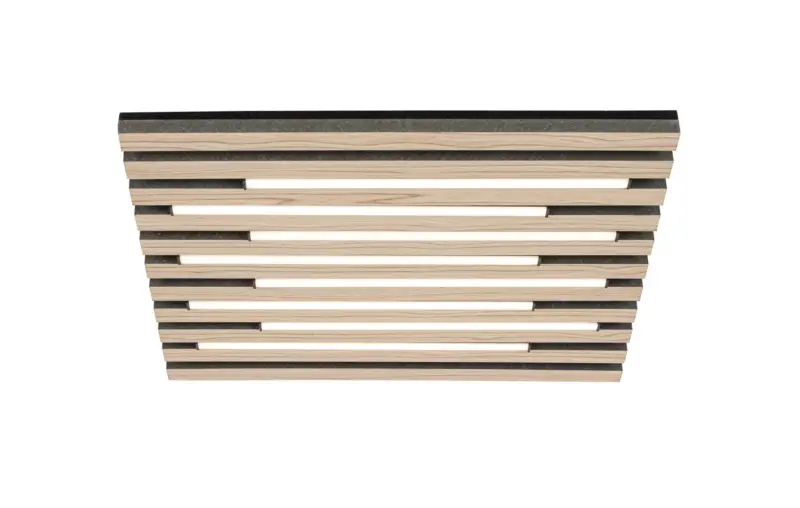LED-Deckenleuchte Ruko Schwarz/Eichefarben max. 24 W Deckenlampe