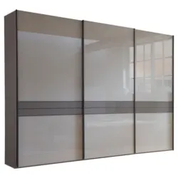 Schwebet&uuml;renschrank in Braun, Grau