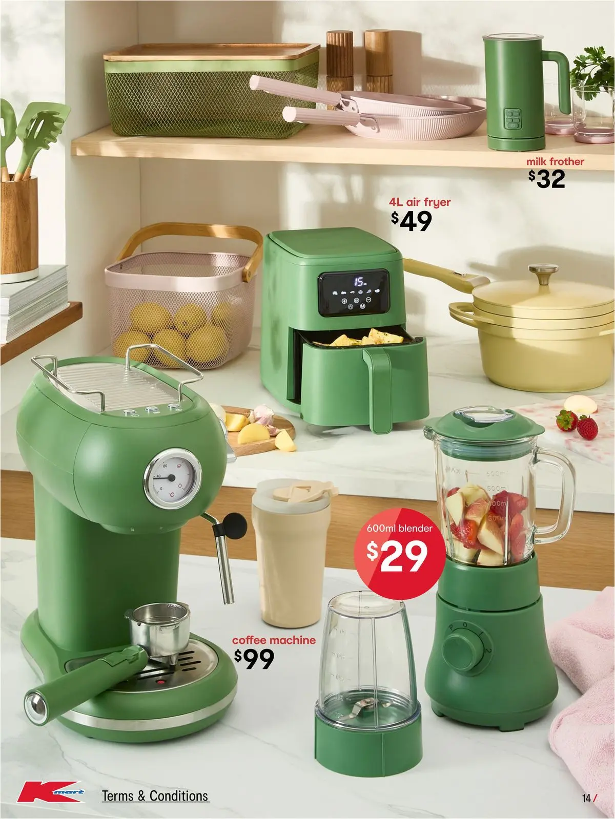 ﻿Kmart catalogue valid from 23/07/2026 > Online Australia | Page: 14 | Products: Milk, Coffee, Blender