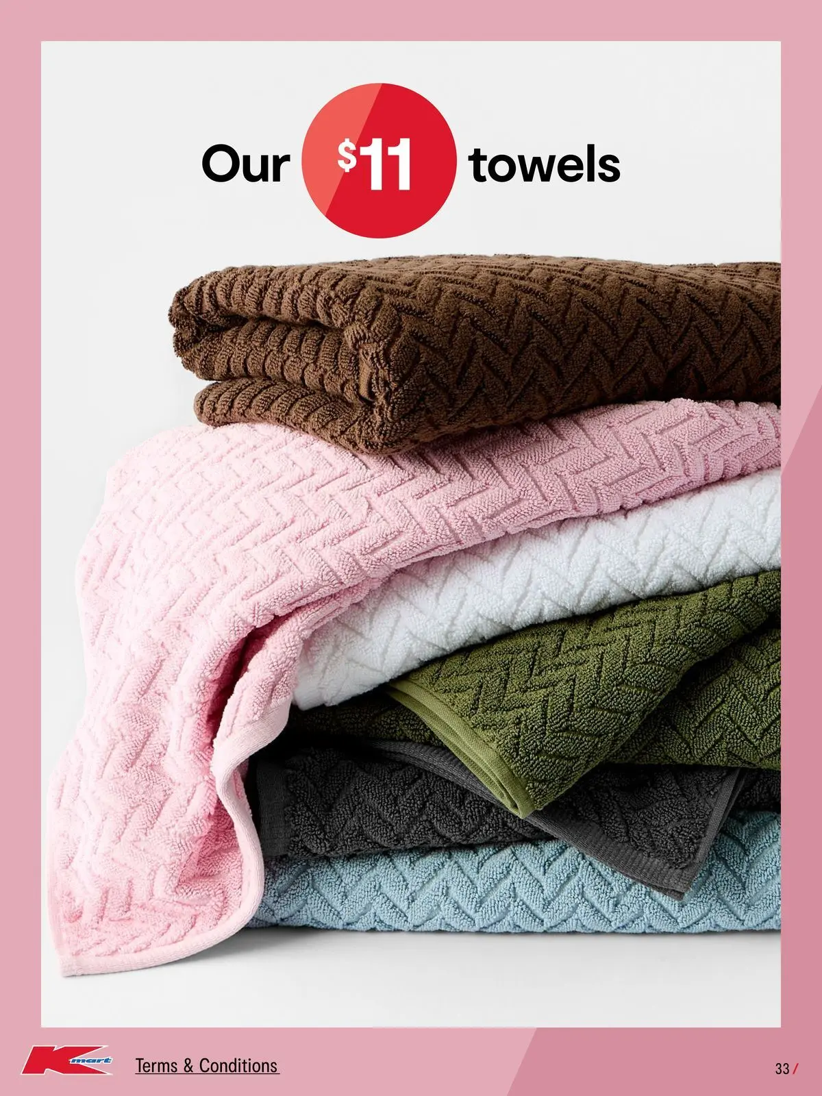 ﻿Kmart catalogue valid from 23/07/2026 > Online Australia | Page: 33 | Products: Towels
