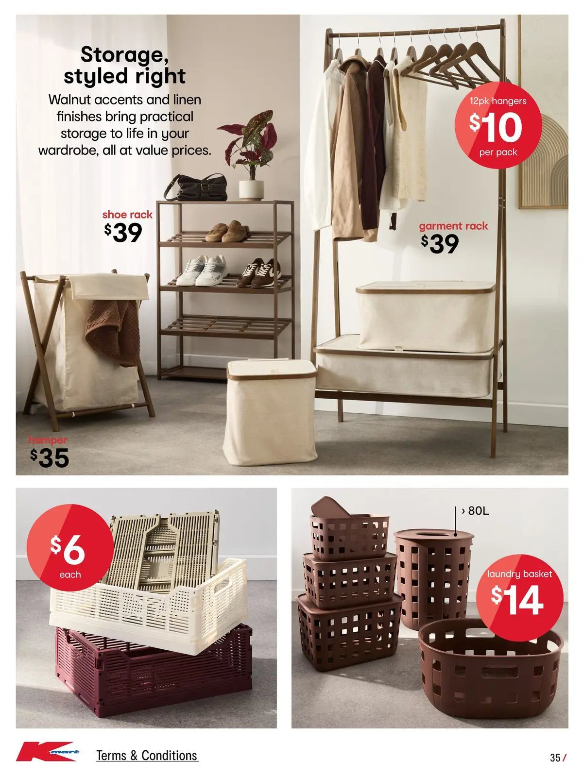 ﻿Kmart catalogue valid from 23/07/2026 > Online Australia | Page: 35 | Products: Basket, Linen, Laundry
