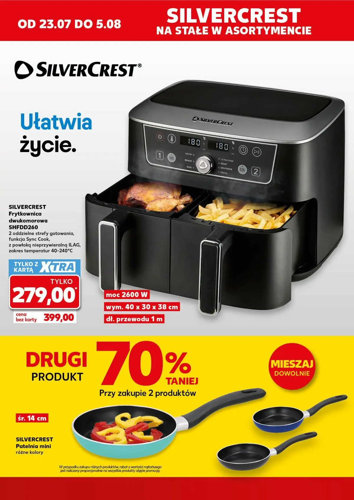 Kaufland gazetka - Złap Okazje od 23.07.2026 - od jutra PDF | Strona: 2 | Produkty: Karta, Frytkownica, Patelnia