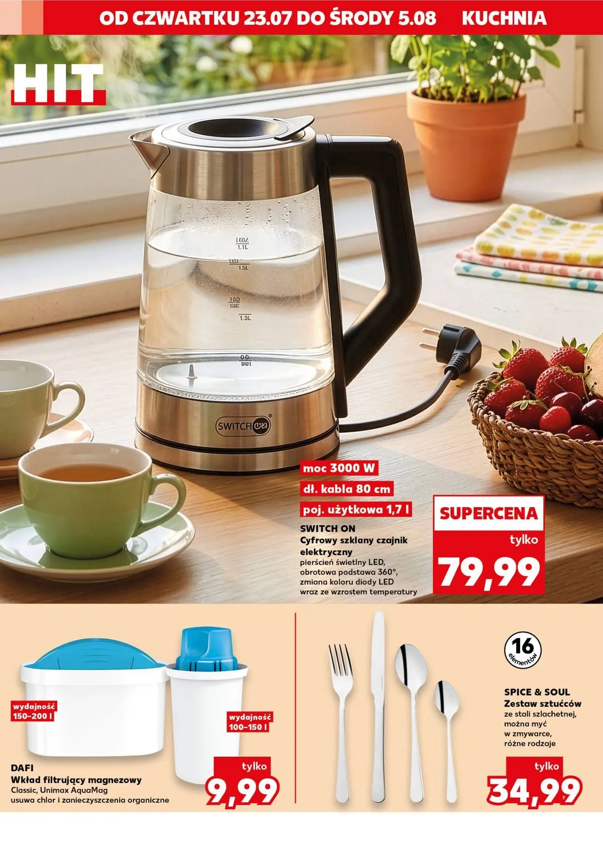 Kaufland gazetka - Złap Okazje od 23.07.2026 - od jutra PDF | Strona: 6 | Produkty: Czajnik
