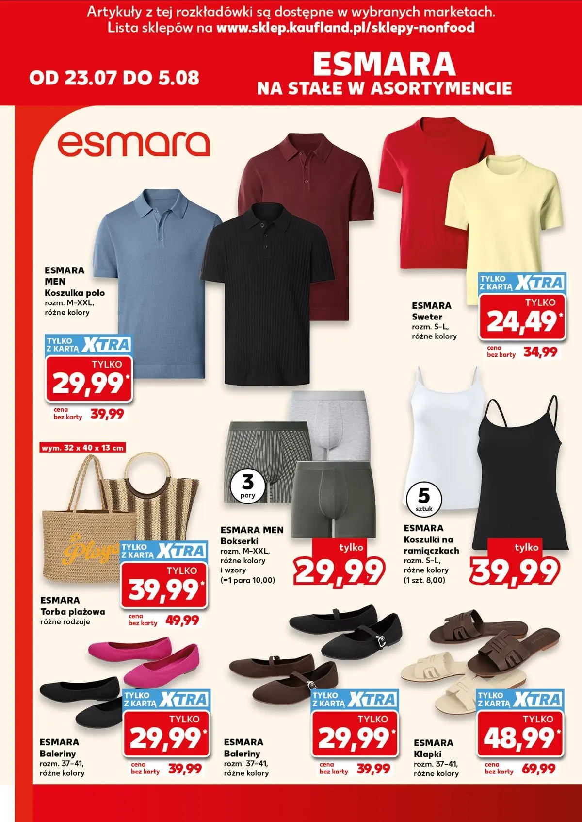 Kaufland gazetka - Złap Okazje od 23.07.2026 - od jutra PDF | Strona: 8 | Produkty: Karta, Sweter, Baleriny, Klapki