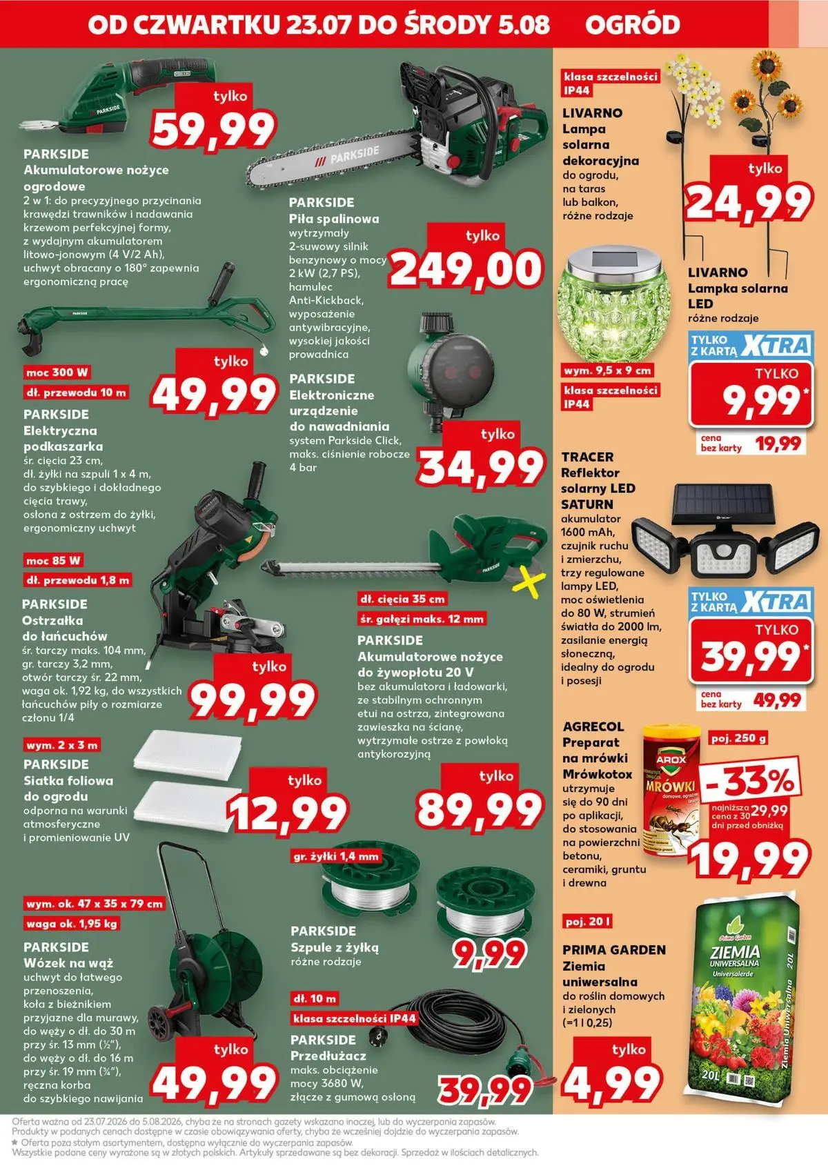 Kaufland gazetka - Złap Okazje od 23.07.2026 - od jutra PDF | Strona: 11 | Produkty: Karta, Lampa solarna, Ziemia uniwersalna, Waga