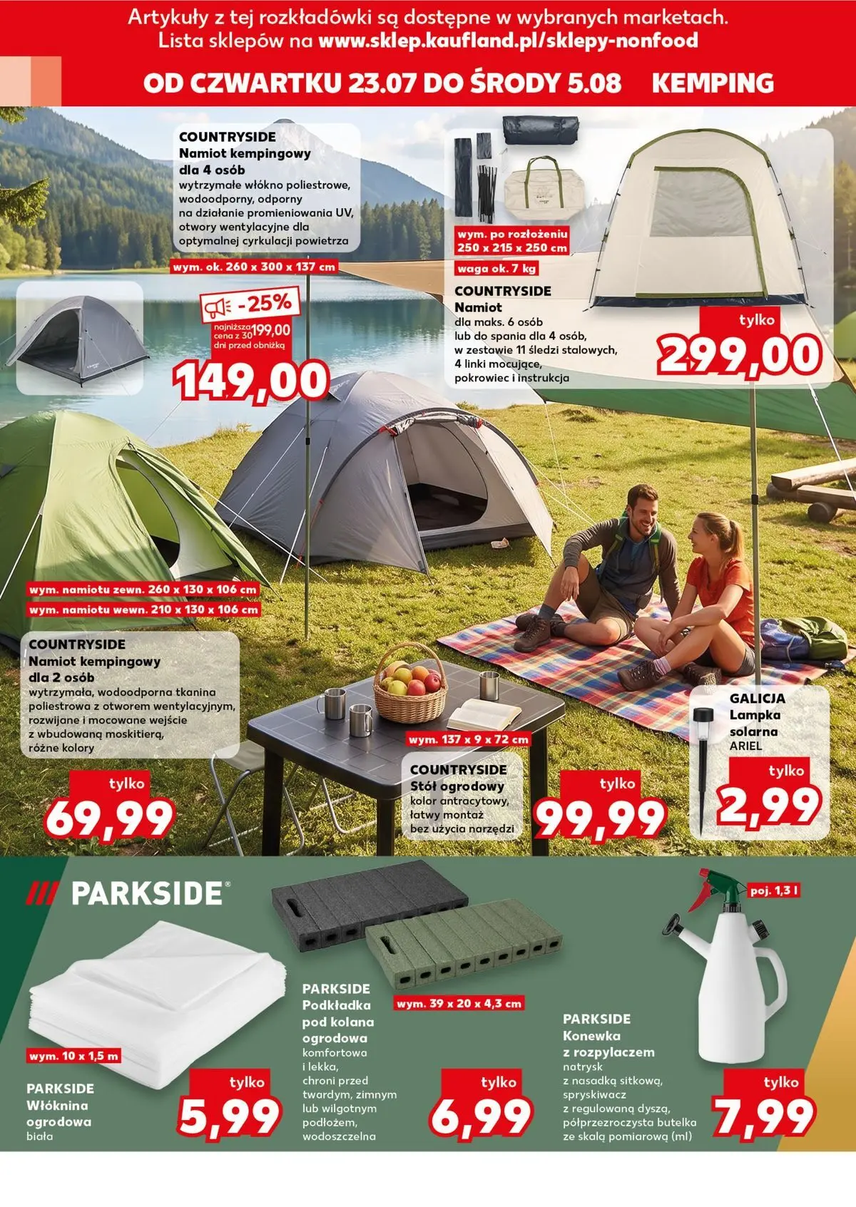Kaufland gazetka - Złap Okazje od 23.07.2026 - od jutra PDF | Strona: 14 | Produkty: Waga, Stół, Ariel, Stół ogrodowy