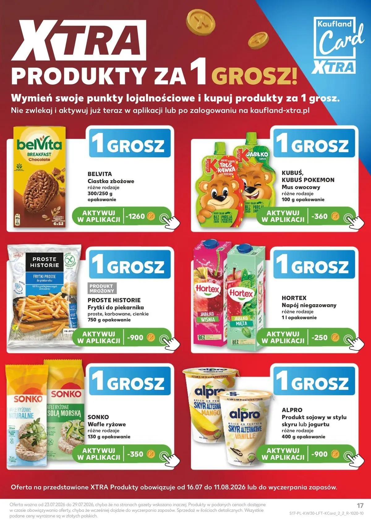 Kaufland gazetka od 23.07.2026 - od jutra PDF | Strona: 17 | Produkty: Wafle, Alpro, Ciastka zbożowe, Skyr