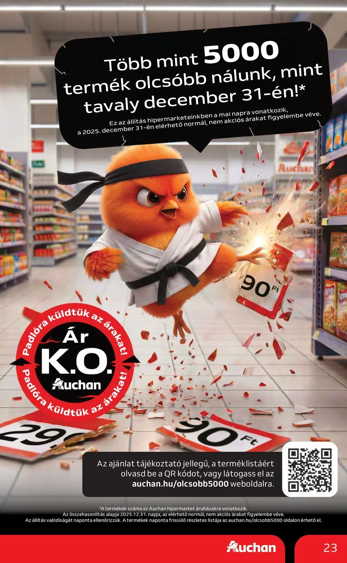 Auchan akciós újság Miskolc - 2026.07.23. -tól/töl > akció, lapozható szórólap 🛍️ | Oldal: 23