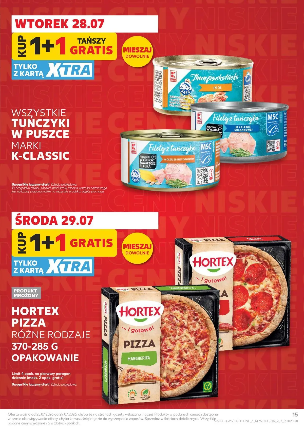 Kaufland gazetka od 23.07.2026 - od jutra PDF | Strona: 15 | Produkty: Karta, Pizza