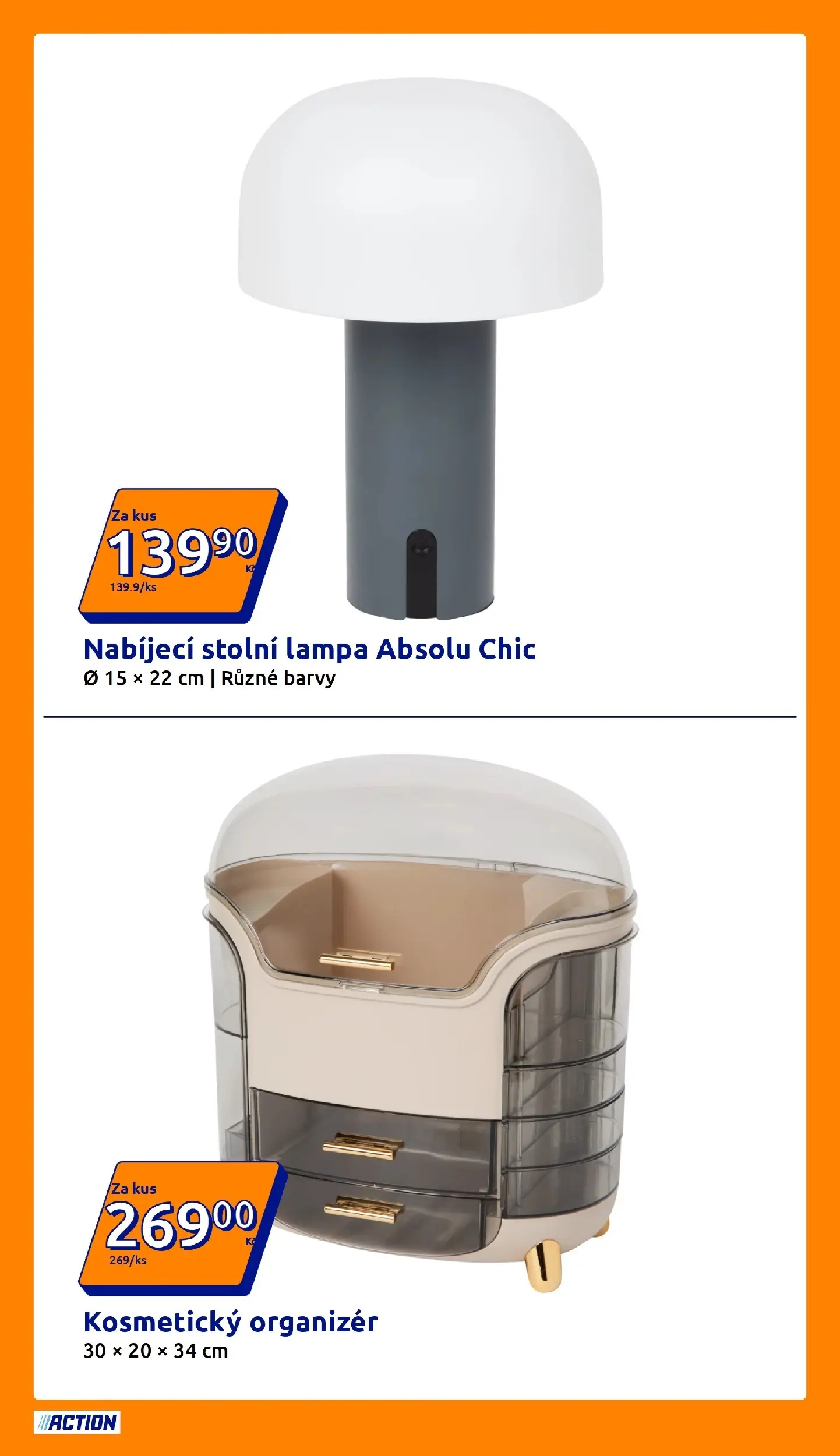 Action leták od 22.07.2026 - Akční leták online | Strana: 33 | Produkty: Organizér, Stolní lampa, Lampa, Barvy