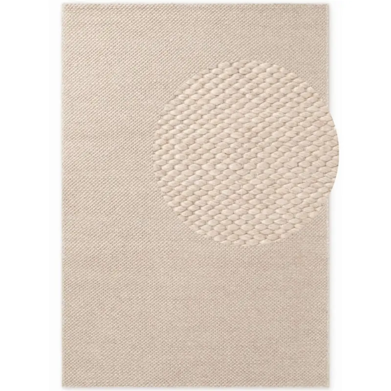 Wollteppich 140/200 cm Lyon Beige